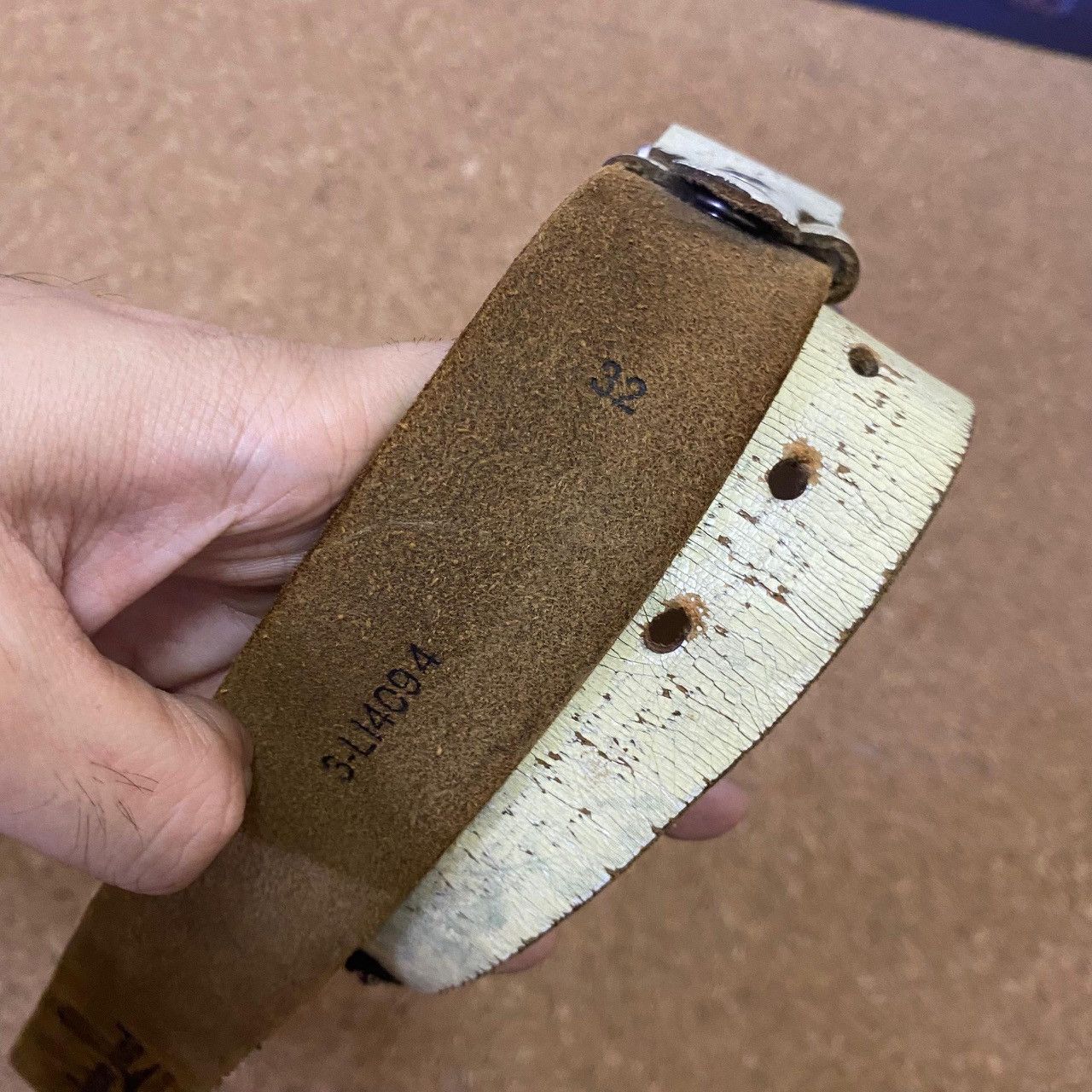 Genuine Leather Leather Island by Bill Lavin – Vintage Peace Belt – 40” Size ONE SIZE - 9 Thumbnail
