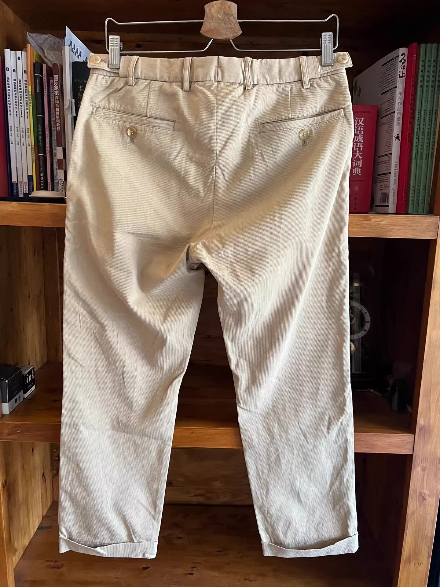 Visvim Visvim Early Khaki Pinstripe Cropped Pants Size US 32 / EU 48 - 6 Thumbnail