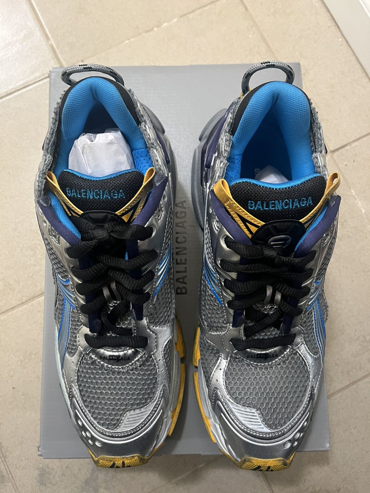 Balenciaga Balenciaga Men’s Mesh Runner Sneakers Sz 44(11us) Size US 11 / EU 44 - 10 Thumbnail