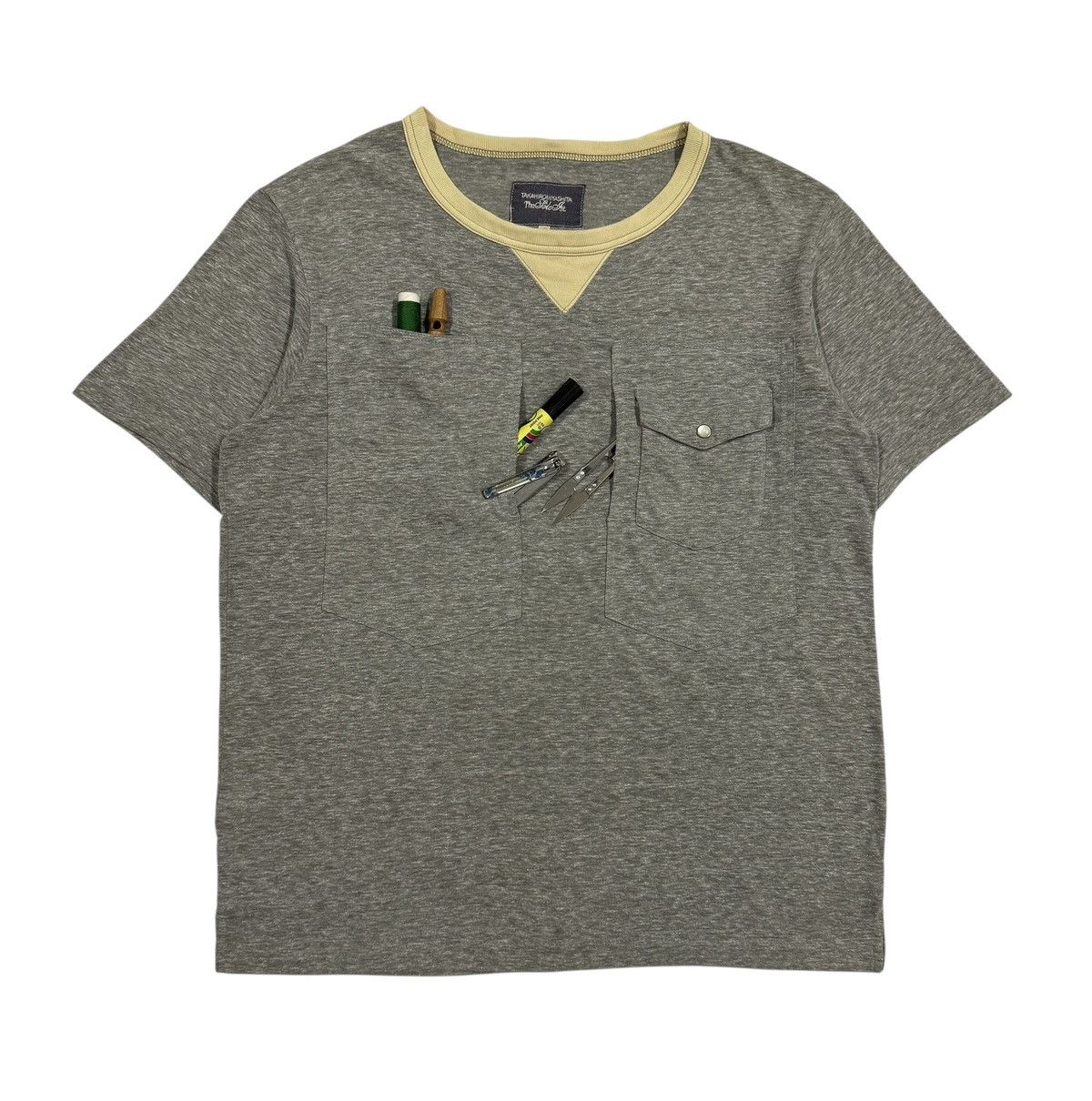 トップス 22AW Soloist. The ERA l/s pocket tee 50 TAKAHIROMIYASHITA The Soloist S Logo And Bone Emblem Pocket