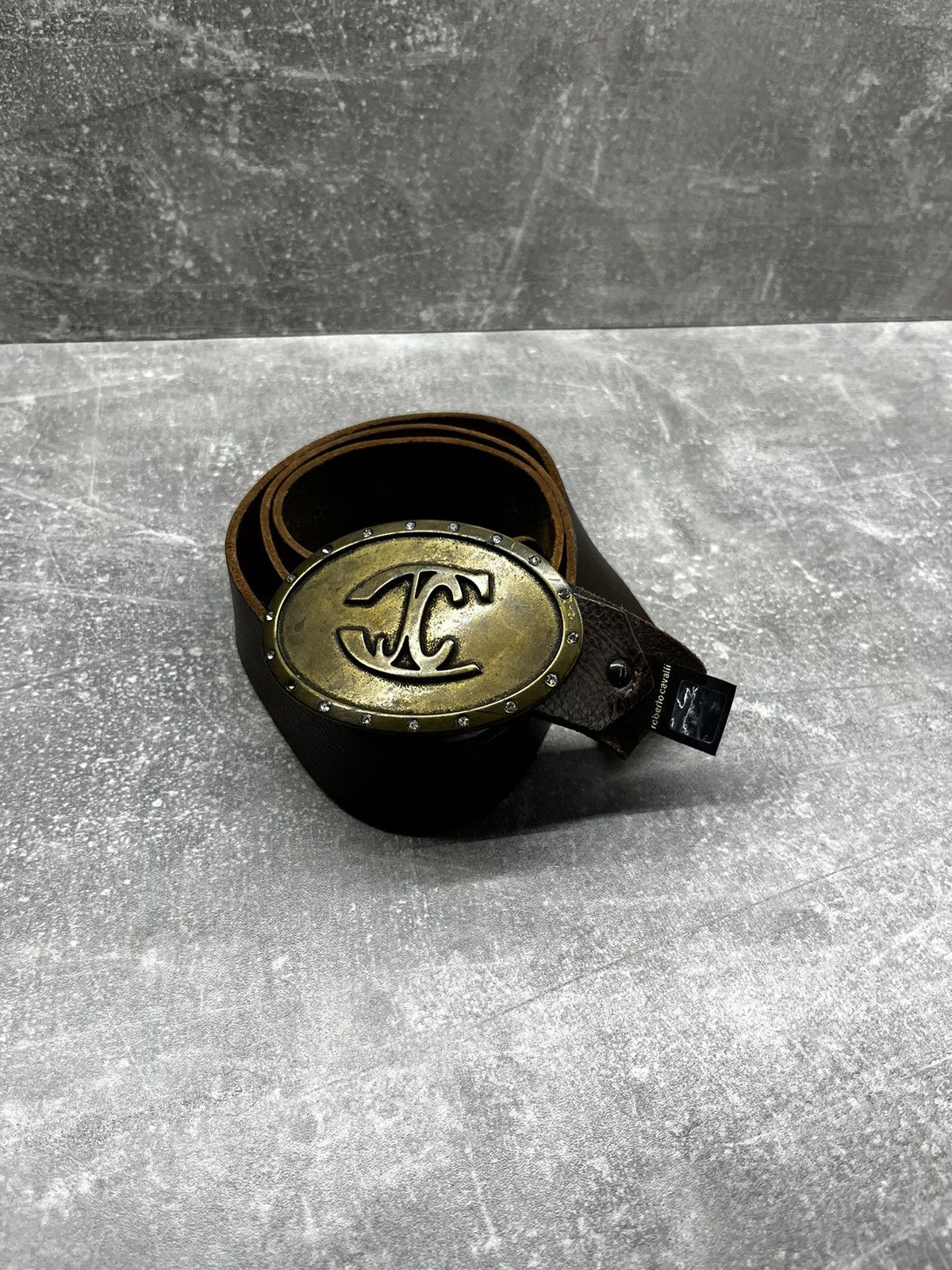 Just Cavalli × Roberto Cavalli × Vintage Roberto Cavalli leather belt vintage 90s Size ONE SIZE - 2 Thumbnail