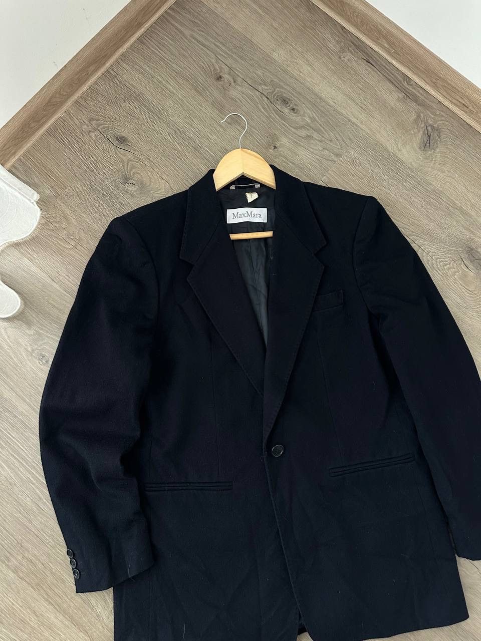 Vintage Vintage Max Mara Wool Blue Button Blazer Jacket Size 38R - 15 Thumbnail