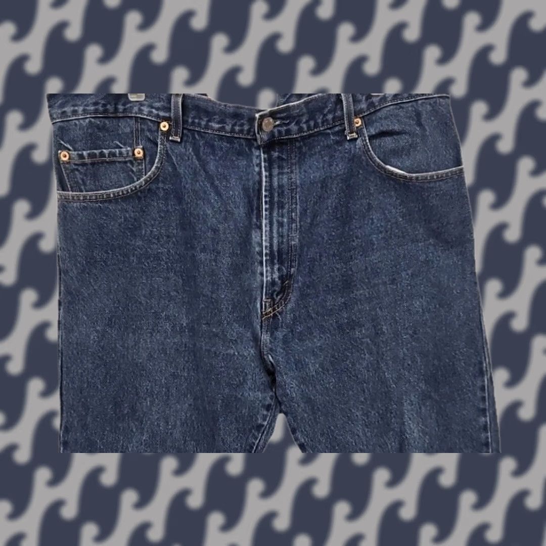 Levi's Levi’s 517 Bootcut Jeans 38x30 Blue Denim Distressed Regular Men Cowboy Work Denim Medium Wash Mexico Size US 38 / EU 54 - 1 Thumbnail