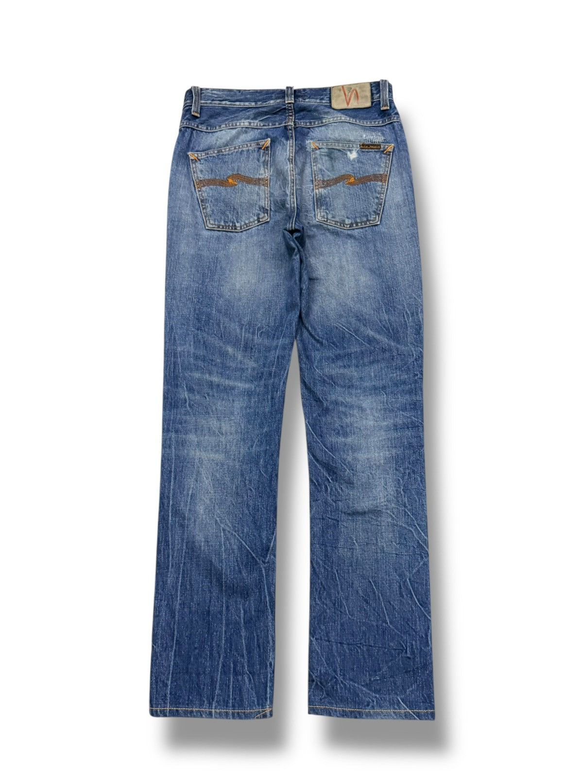 Nudie Jeans Vintage Nudie Jeans Grim Tim David Replica Distressed Denim Size US 31 - 3 Thumbnail