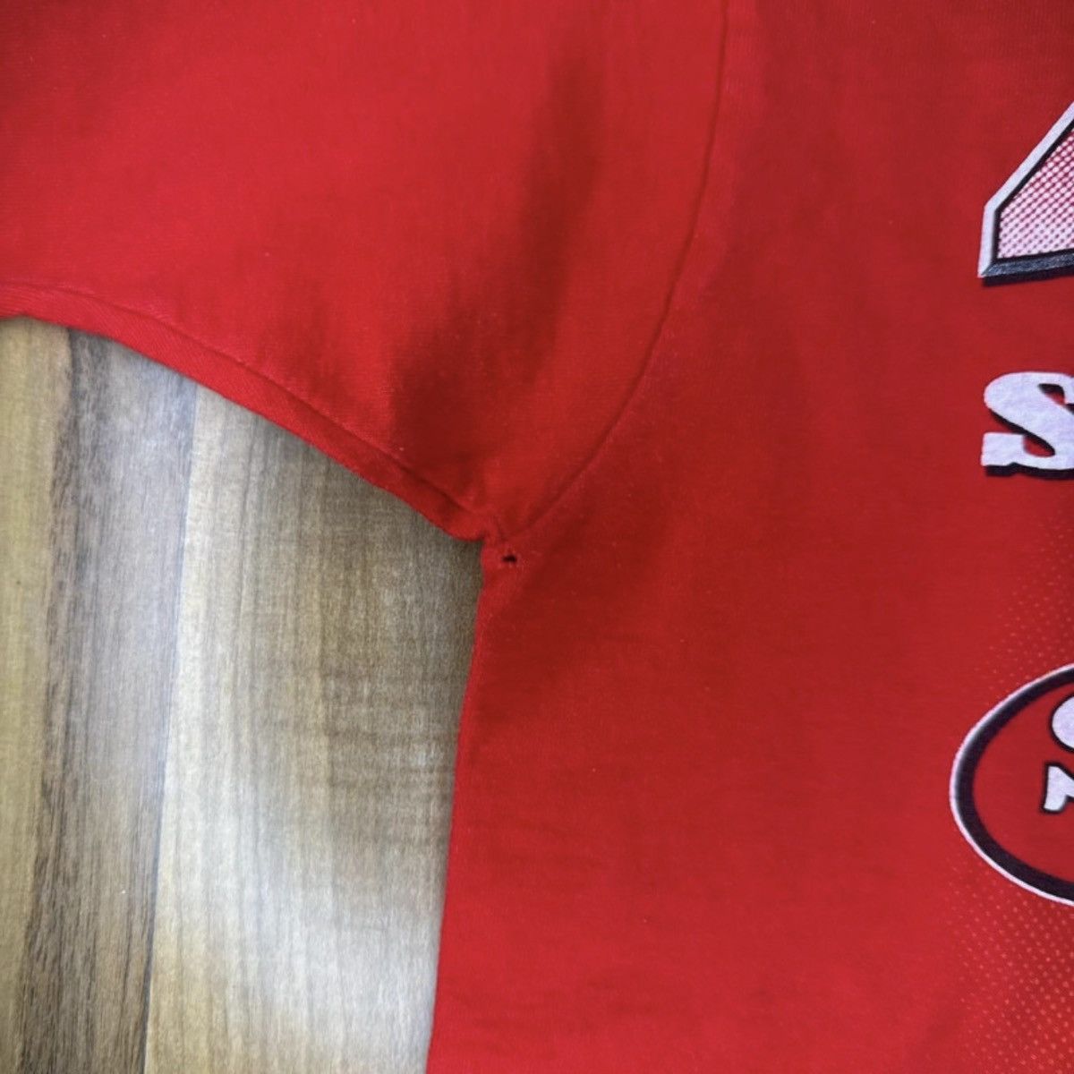 Fruit Of The Loom Vintage 1994 Super Bowl XXIX T-Shirt Red Mens L 49ers NFL Size US L / EU 52-54 / 3 - 6 Thumbnail