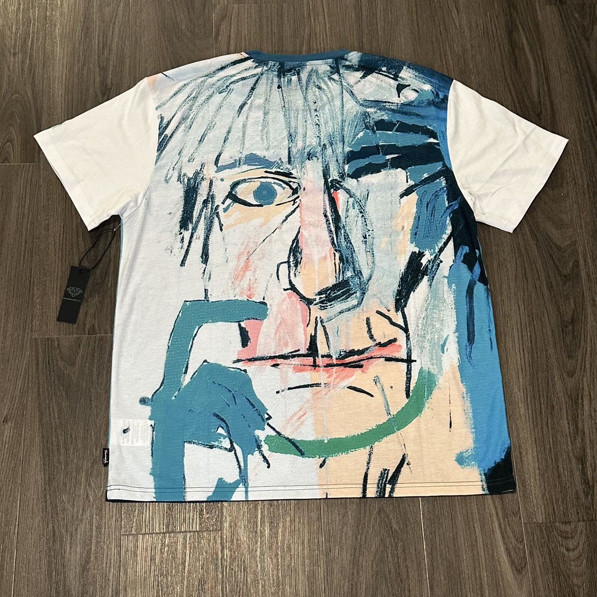 Diamond Supply Co. × Jean-Michel Basquiat Brand NWT Rare Basquiat & Warhol Diamond Supply Co AOP Shirt Size US XL / EU 56 / 4 - 2 Thumbnail