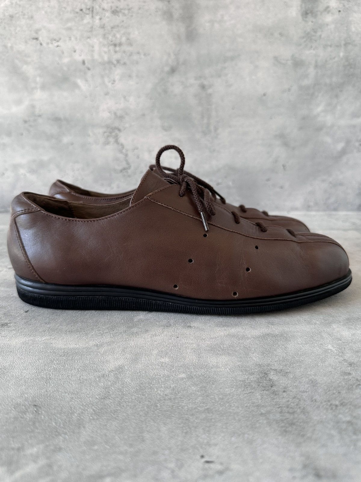 Issey Miyake 1990s PLEGADA LEATHER SHOES Size US 8 / EU 41 - 17 Thumbnail