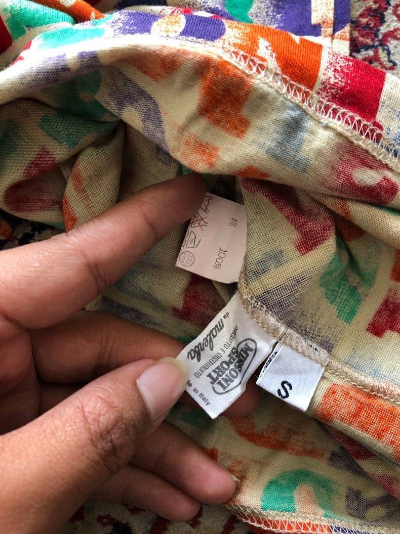 Missoni Vintage Missoni Full Print Polo Shirt Size US S / EU 44-46 / 1 - 2 Thumbnail