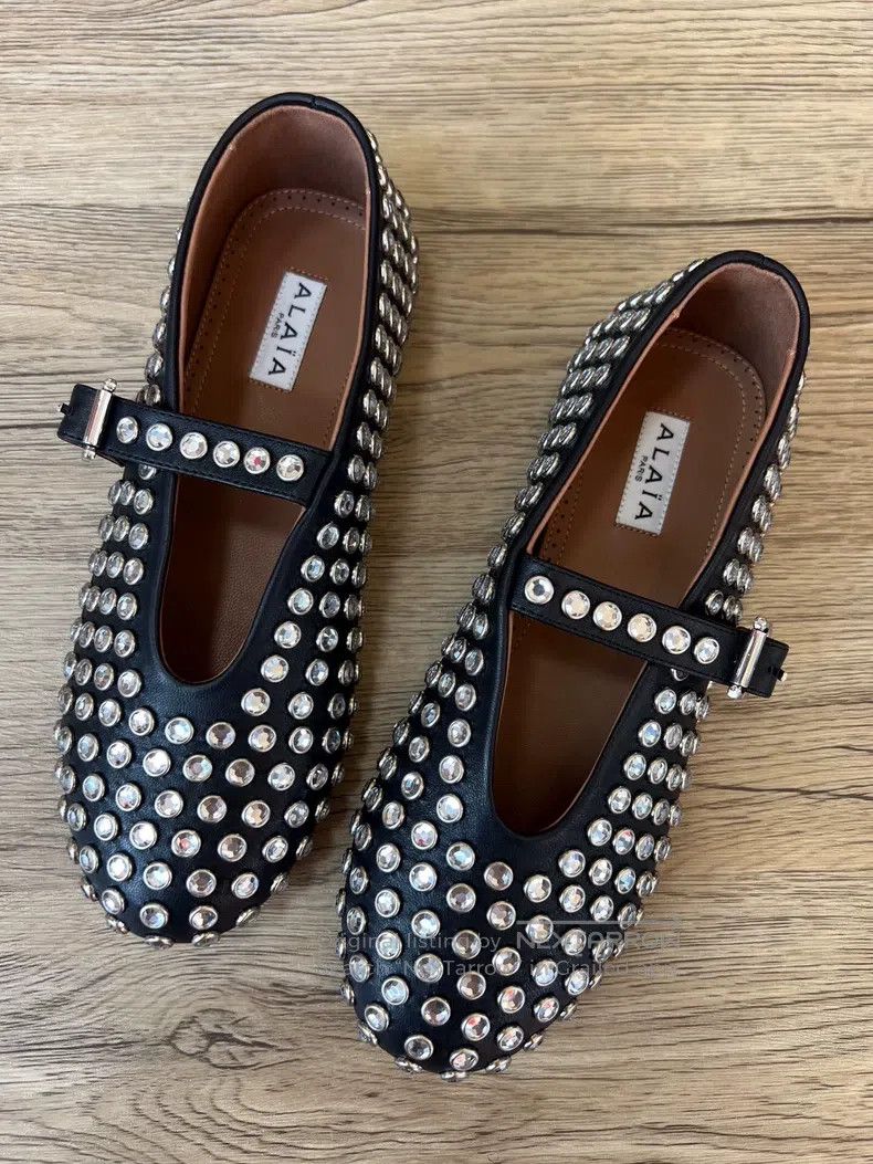 Alaia Alaia Black Trim Women's Ballet Dance Shoes Size US 5.5 / IT 35.5 - 1 Thumbnail