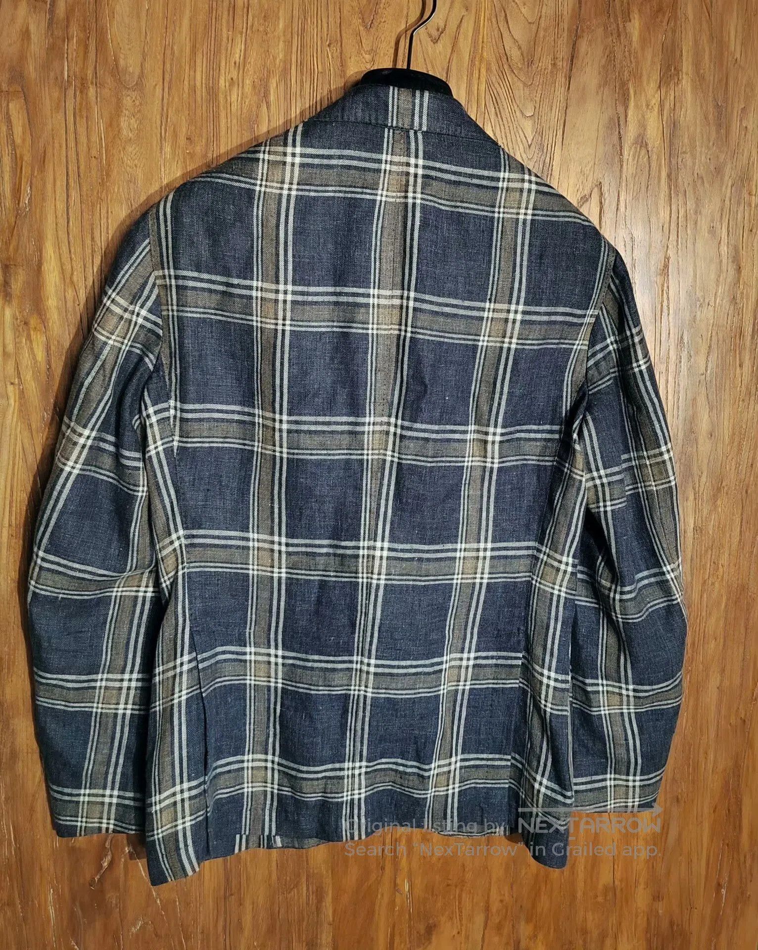 L.B.M. 1911 Luigi Bianchi Mantova Check Blazer. Size US L / EU 52-54 / 3 - 3 Thumbnail