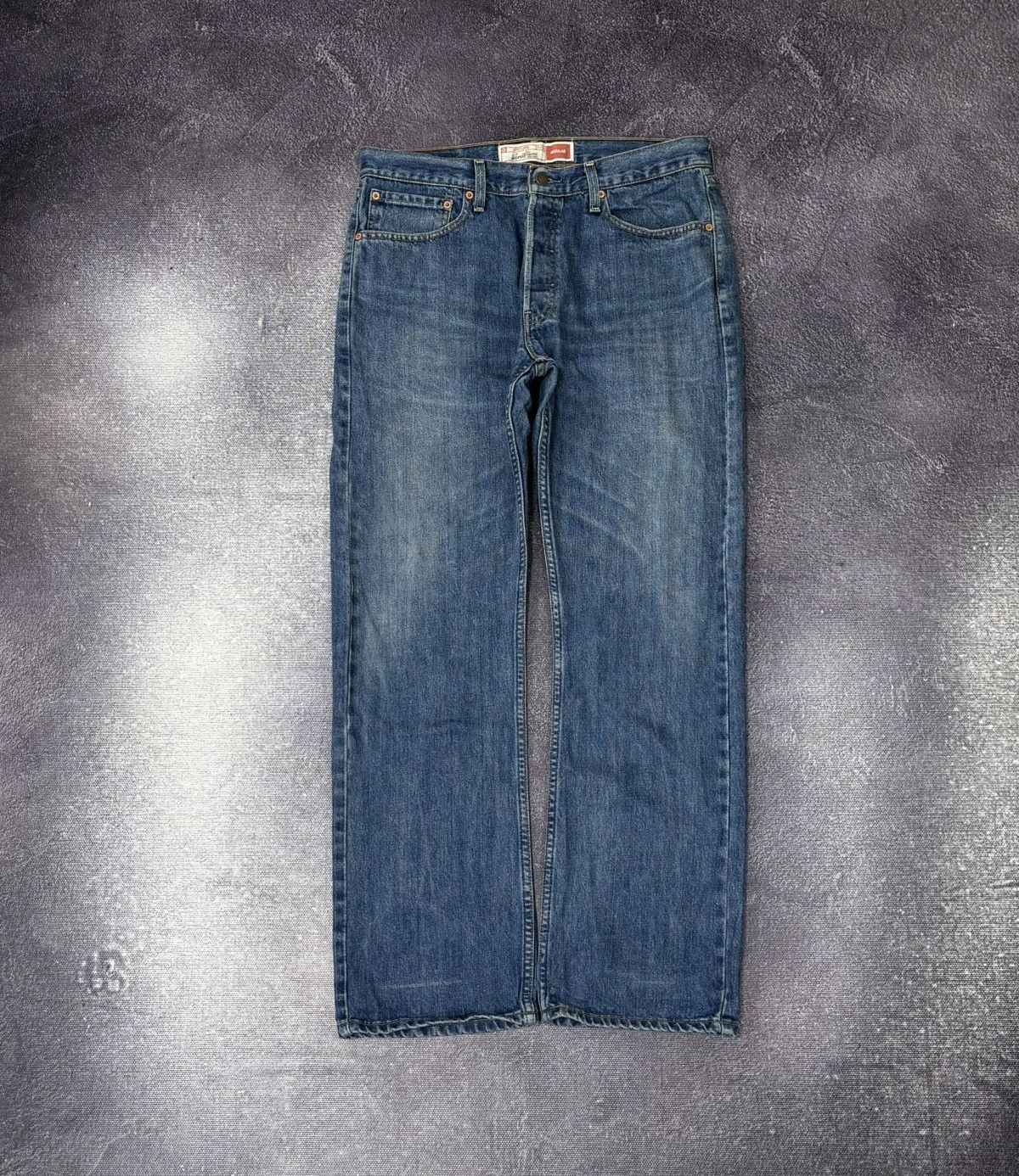 Levi's Vintage Levi’s Signature USA Hype Blue Denim Baggy Jeans Size US 34 / EU 50 - 2 Thumbnail