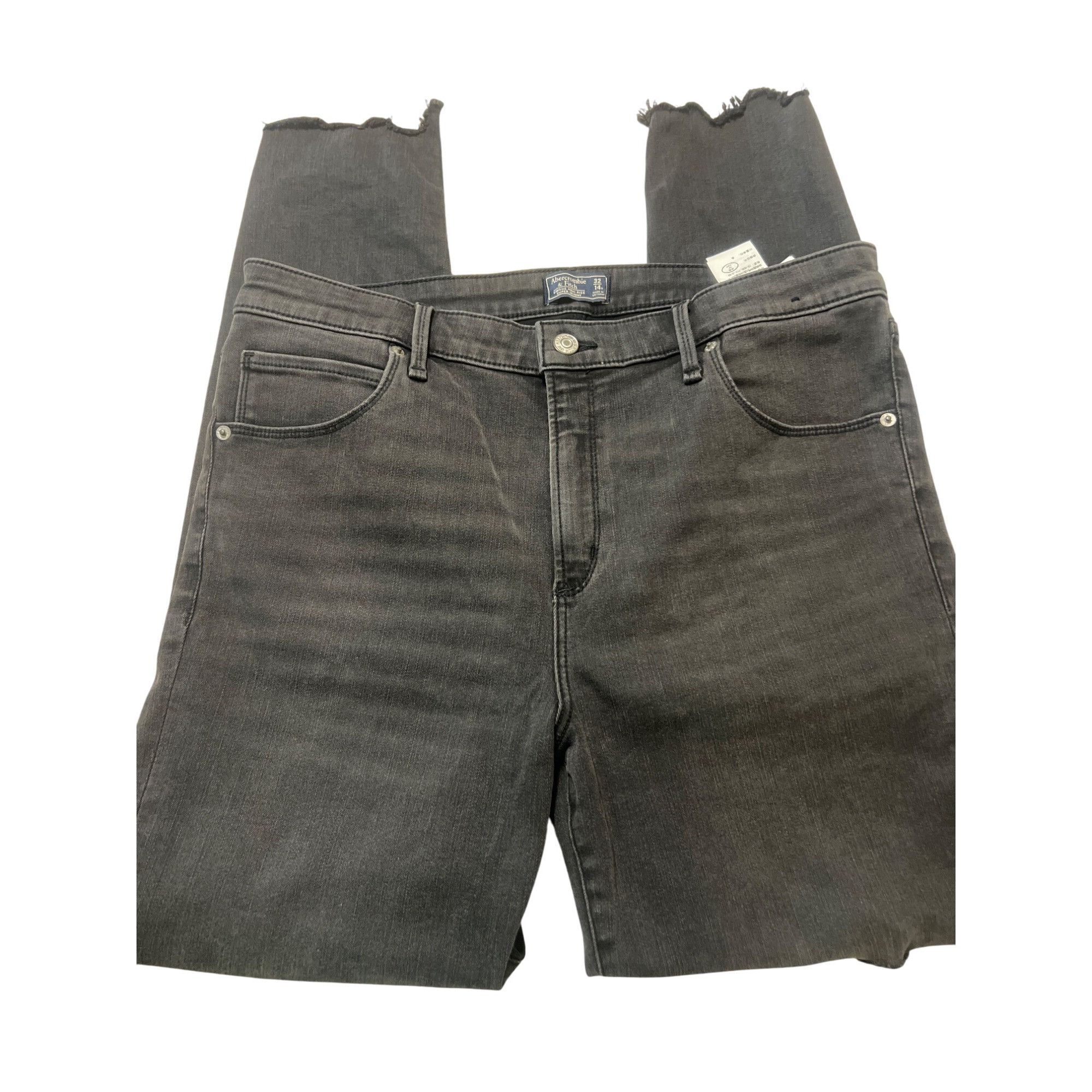 Abercrombie & Fitch Abercrombie & Fitch Simone High Rise Super Skinny Ripped Bla Size 36" / US 14 / IT 50 - 2 Thumbnail
