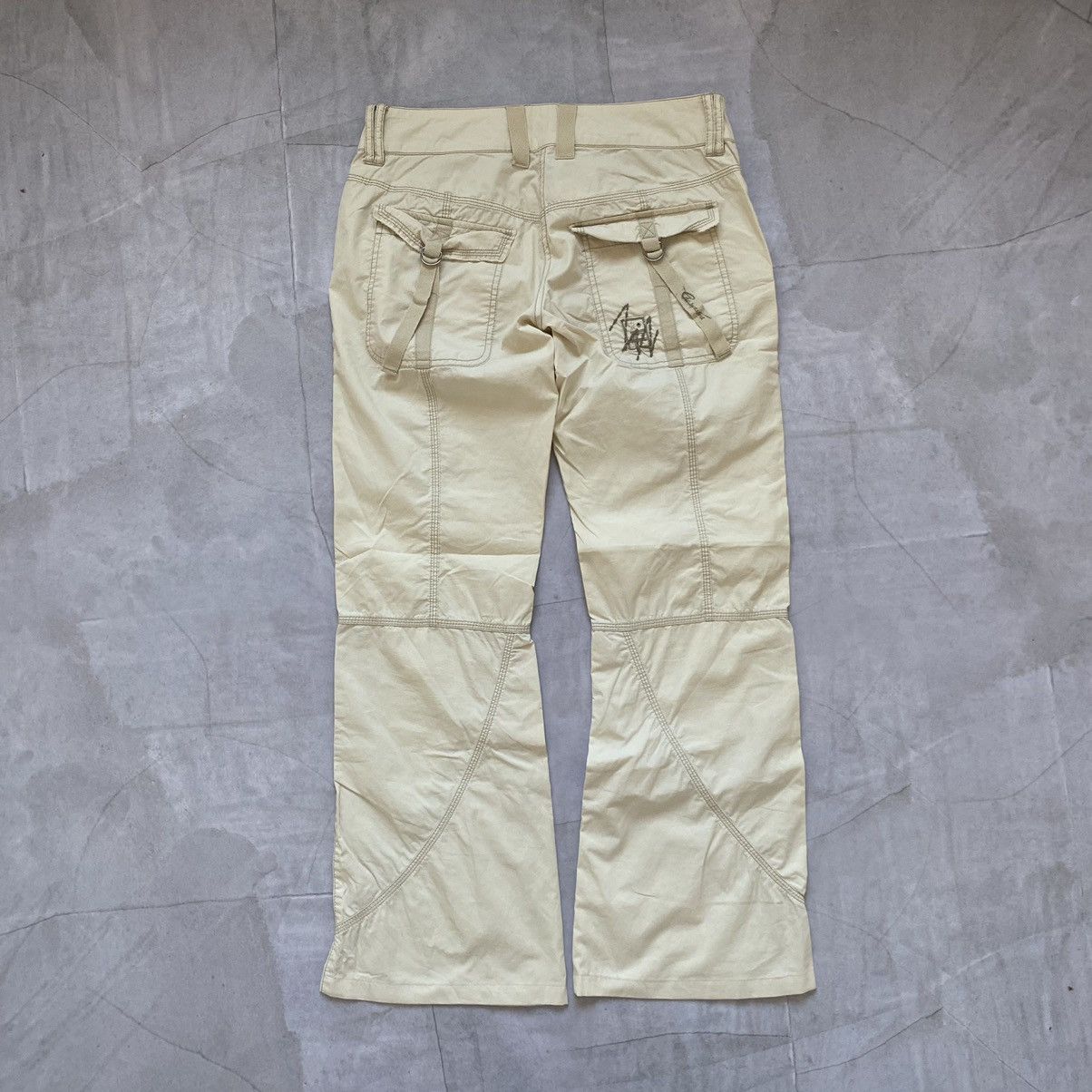 Other Vintage Junya Watanabe Balenciaga Style Flared Cargo Pants Size 29" - 6 Thumbnail