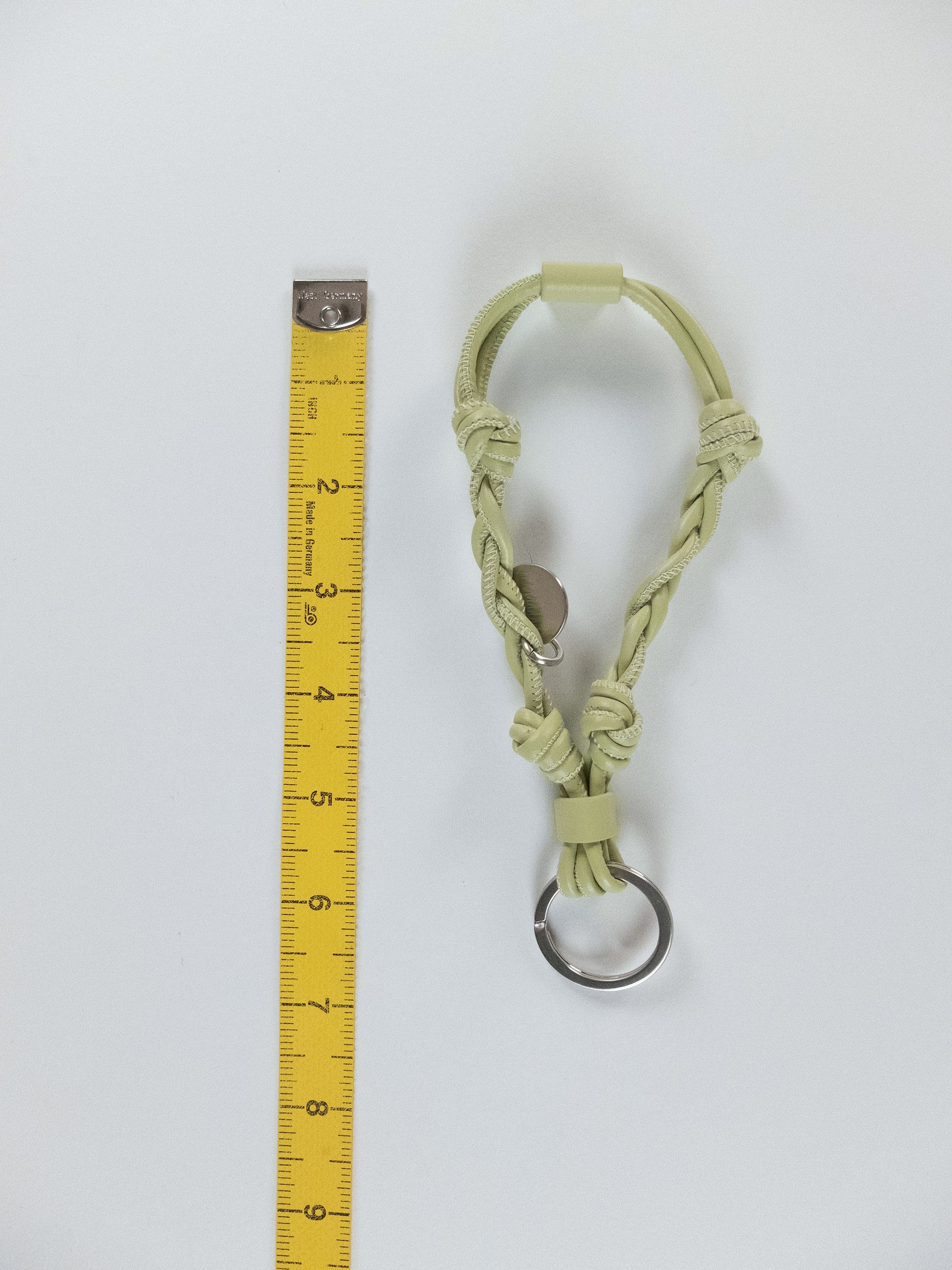 Jil Sander JIL SANDER Tangle pastel green knotted leather keychain Size ONE SIZE - 8 Thumbnail