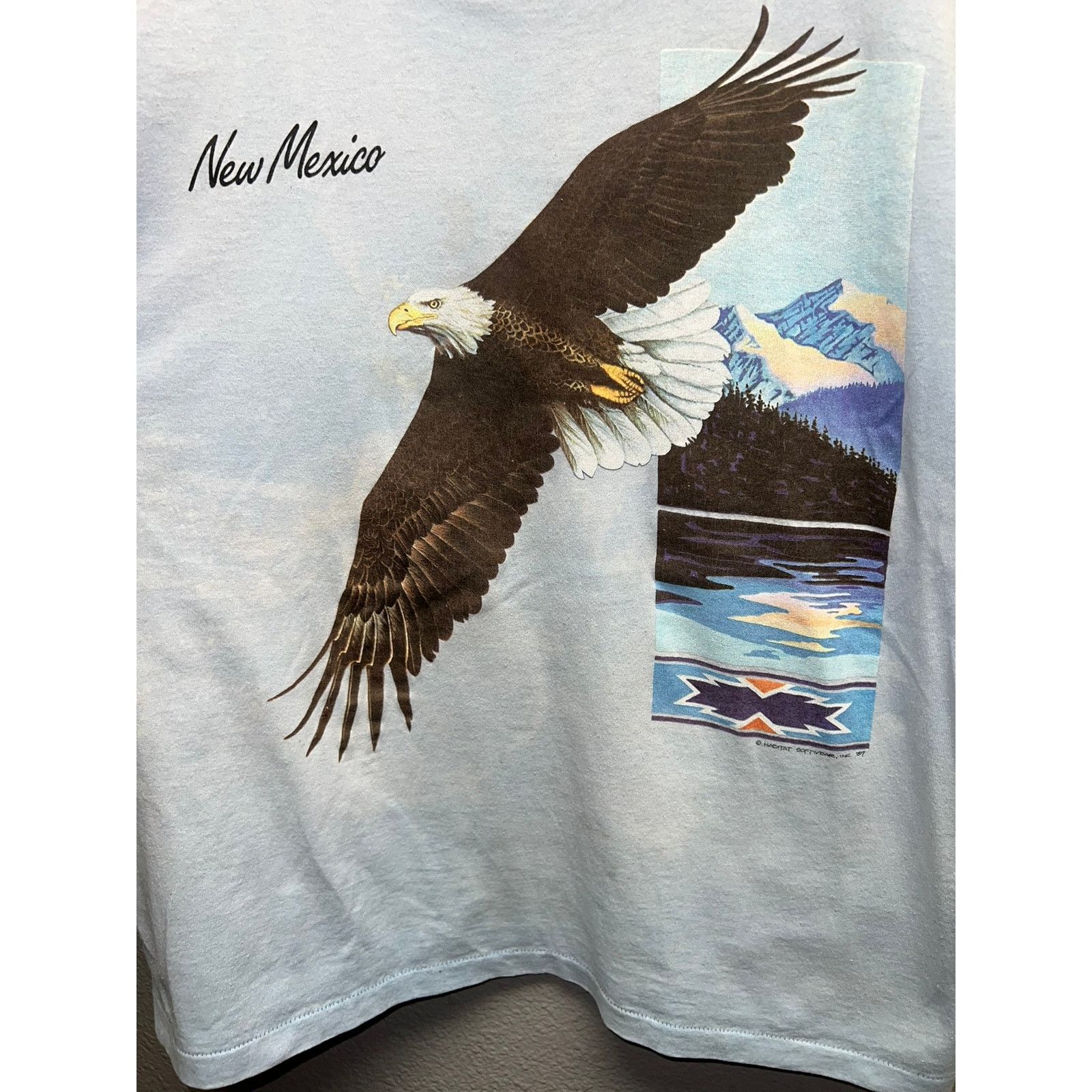 Vintage Vintage New Mexico Bald Eagle Shirt Habitat 80s Thin Tee M Size US M / EU 48-50 / 2 - 6 Thumbnail