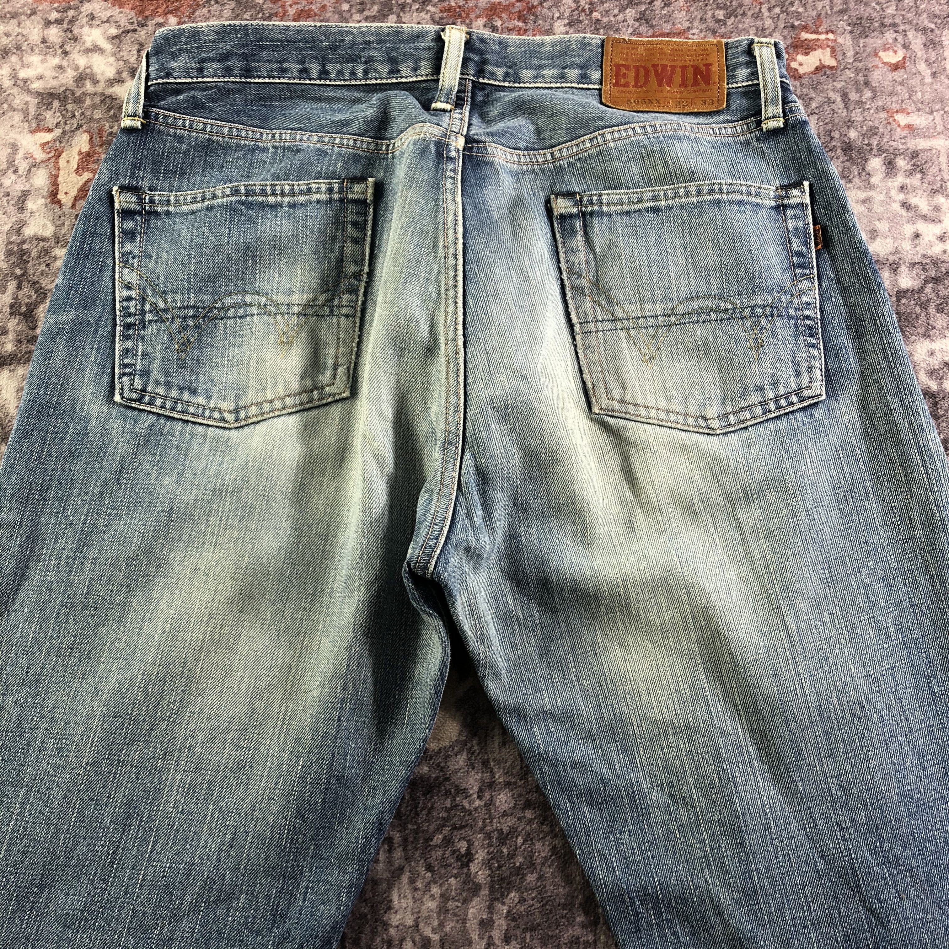 Edwin Vintage Blue Wash Edwin 505 Selvedge Jeans-JM3655 Size US 33 - 5 Thumbnail