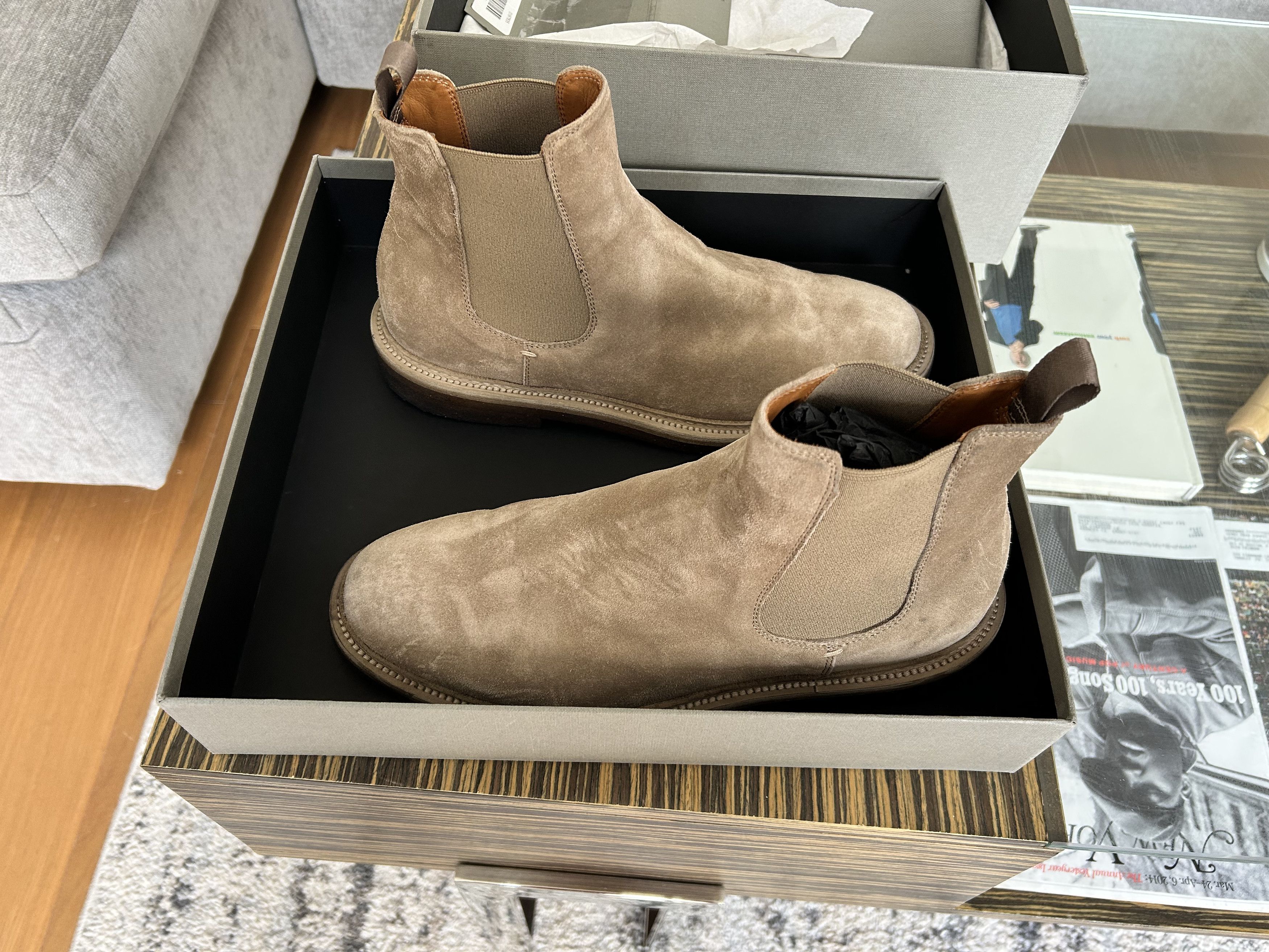 Officine Creative Hopkins 121 Brown Suede Chelsea Boot Size US 8.5 / EU 41-42 - 1 Thumbnail