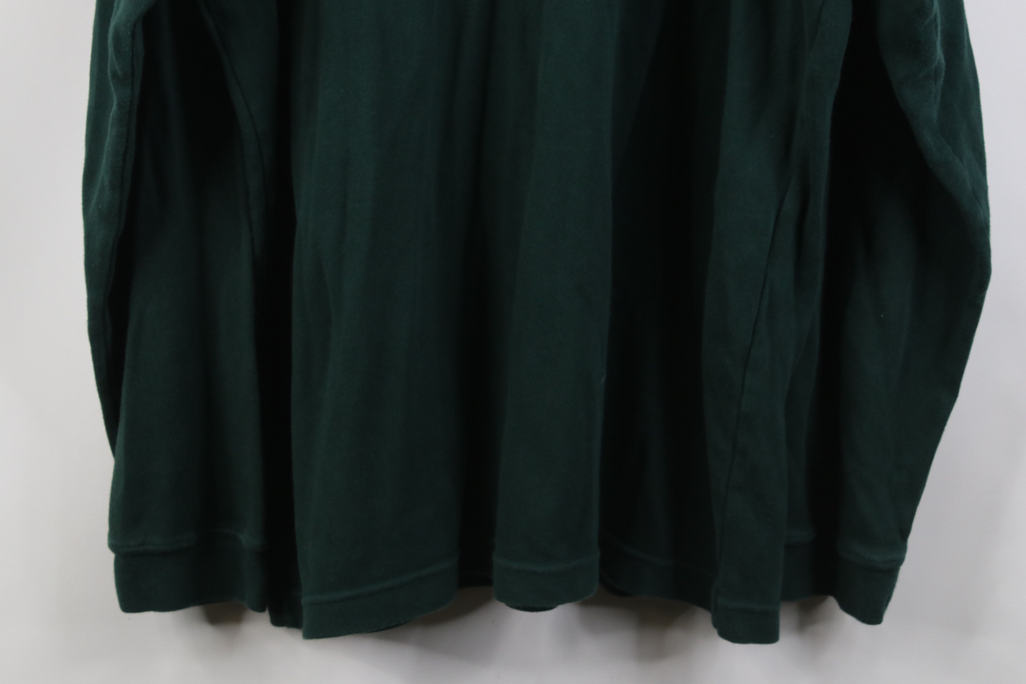 Vintage Vintage 90s Streetwear Cotton Turtleneck T-Shirt Green Size US XL / EU 56 / 4 - 11 Thumbnail
