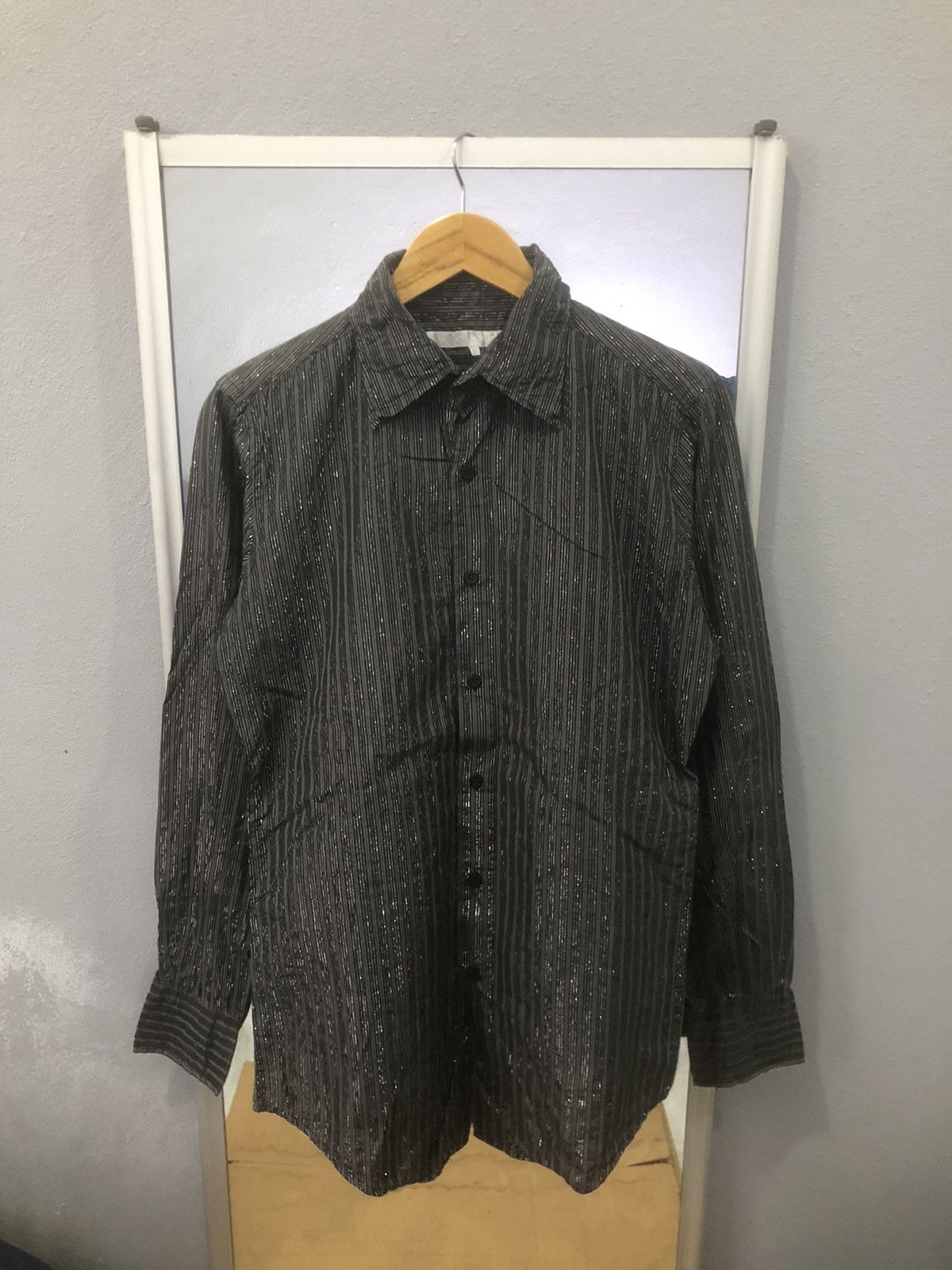 Designer × Japanese Brand Buona Gionata Shiny Stripes Button-ups Shirt Size US M / EU 48-50 / 2 - 1 Thumbnail