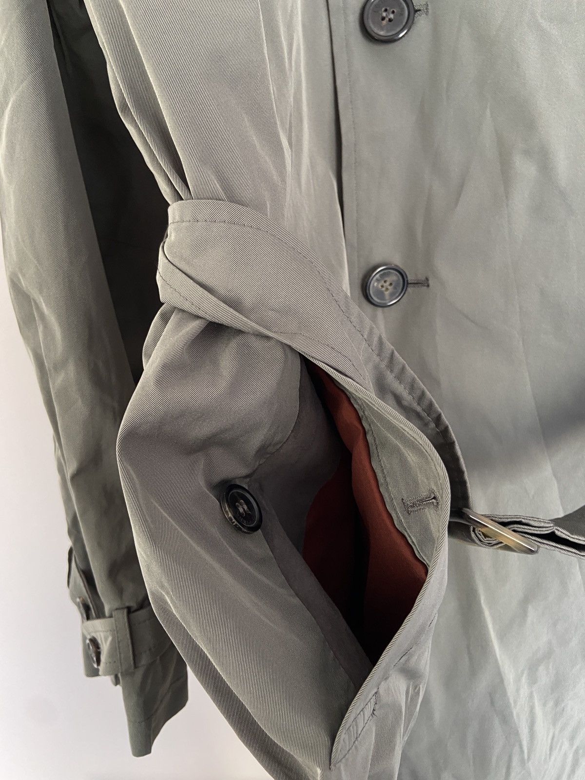 Loro Piana Loro Piana Light Olive Stormey Trench Tecno Coat Size US XXL / EU 58 / 5 - 11 Thumbnail