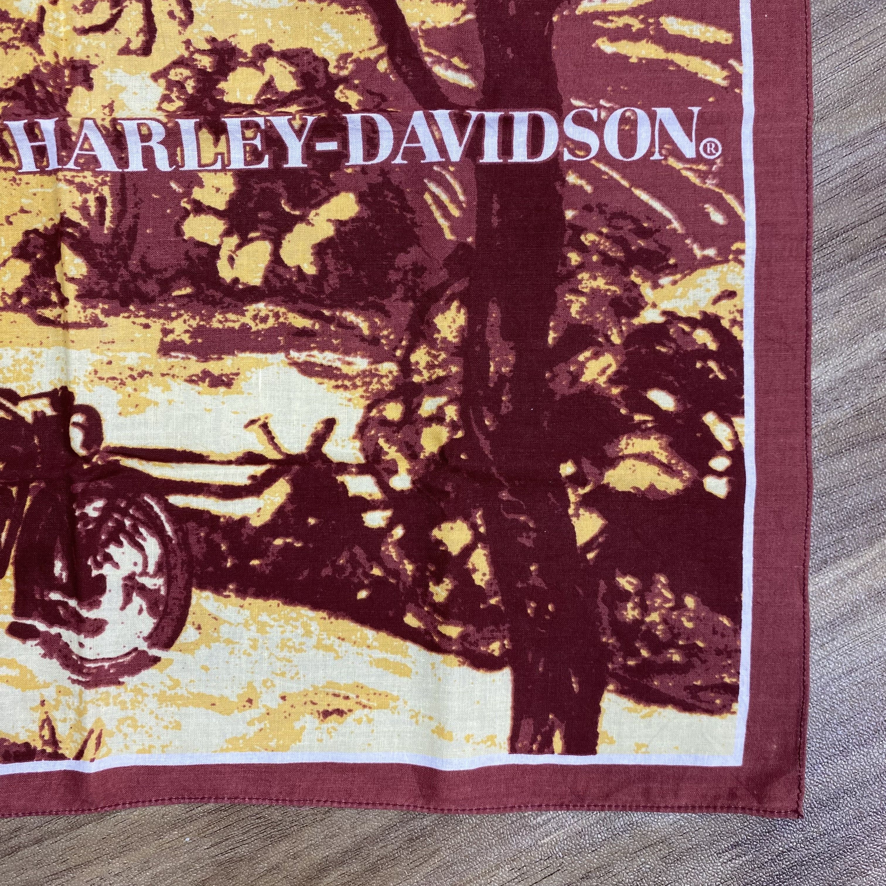 Harley Davidson × Vintage Vintage Harley Davidson Handkerchief Neckerchief H168P Size ONE SIZE - 3 Thumbnail