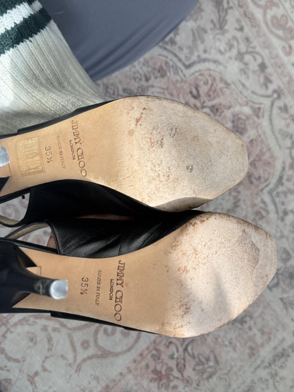 Jimmy Choo Jimmy Choo Leather Heel Size US 5.5 / IT 35.5 - 5 Thumbnail