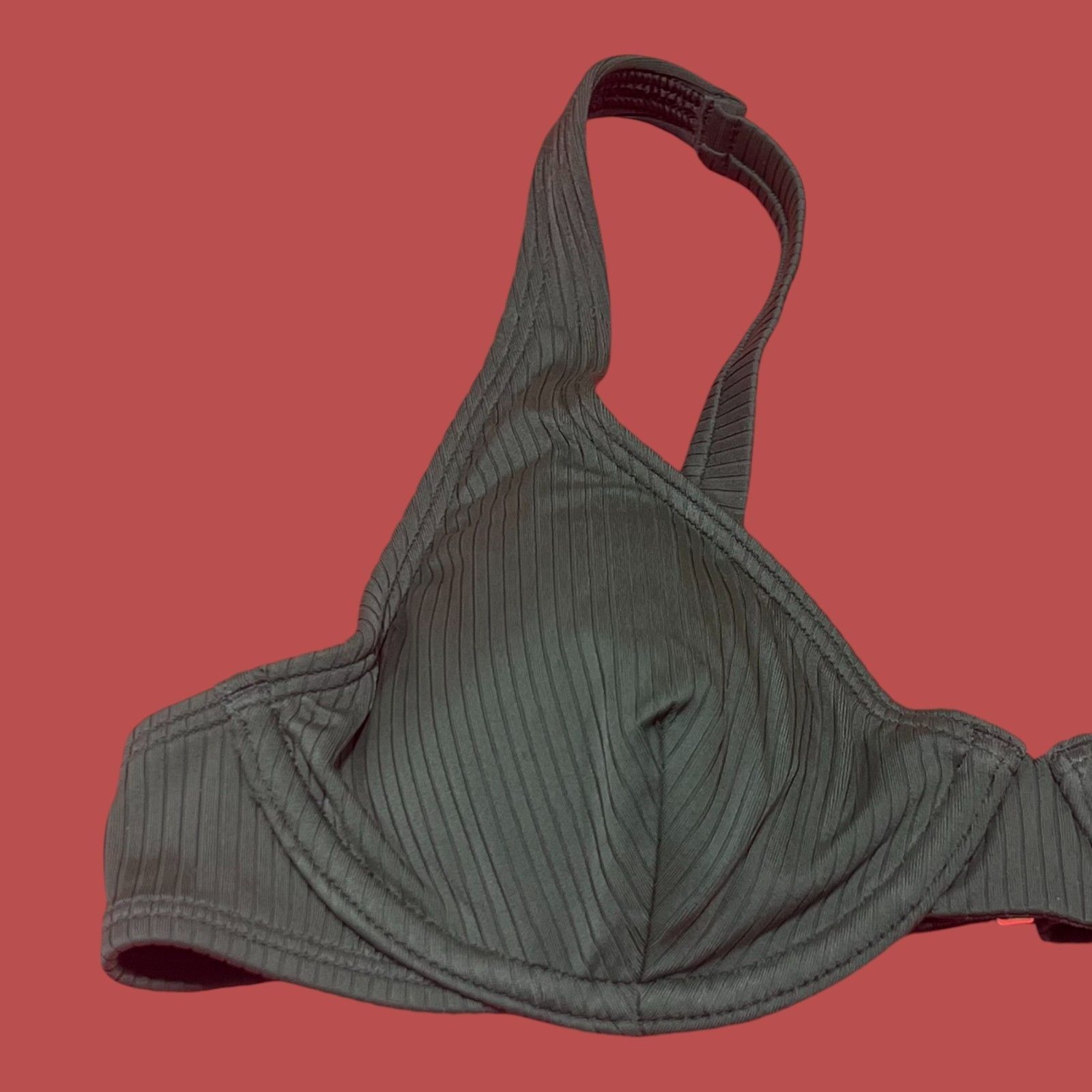 Other Shade & Shore - Women's Retro Ribbed Underwire Bikini Top - Size ONE SIZE - 11 Thumbnail