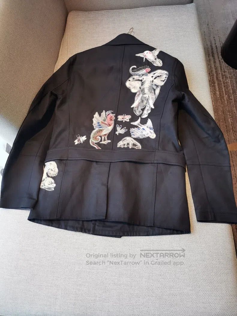 Valentino Valentino Zoo gold thread embroidered court coat Size US M / EU 48-50 / 2 - 5 Thumbnail