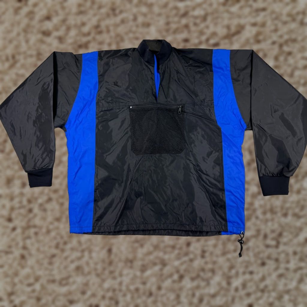 Vintage Deep See Jacket XL Blue Windbreaker Nylon Outdoor Casual Mens Size US XL / EU 56 / 4 - 1 Thumbnail