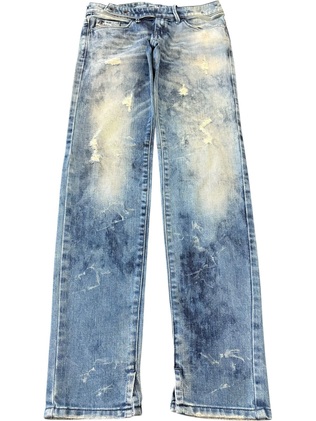 Diesel Vintage Italy Diesel Cherick Bleached Distressed Jeans Size 28" / US 6 / IT 42 - 1 Thumbnail