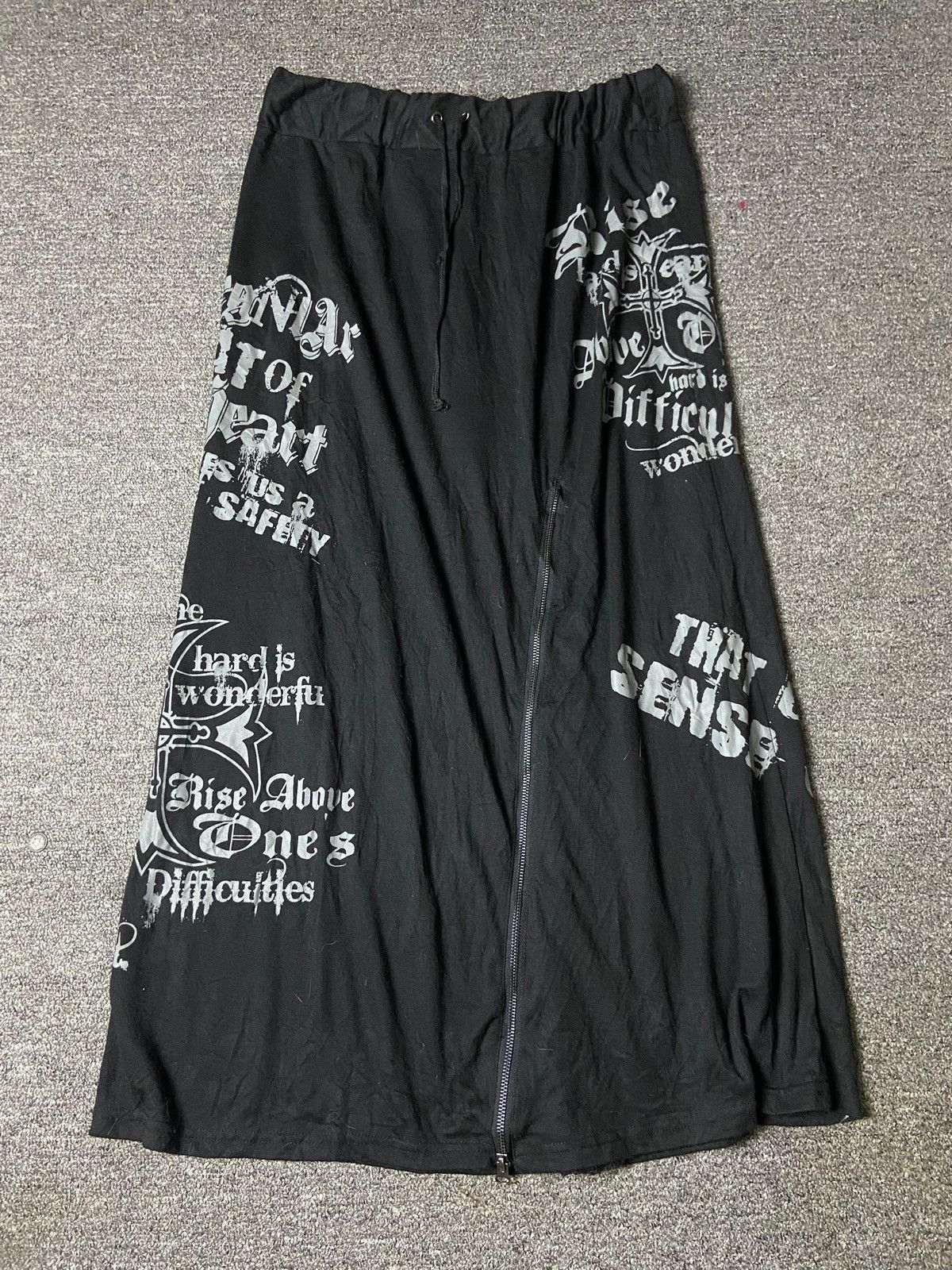 Dig Deep Dig Deep Punk Gothic Skirt with Zip (157) Size 29" - 10 Thumbnail