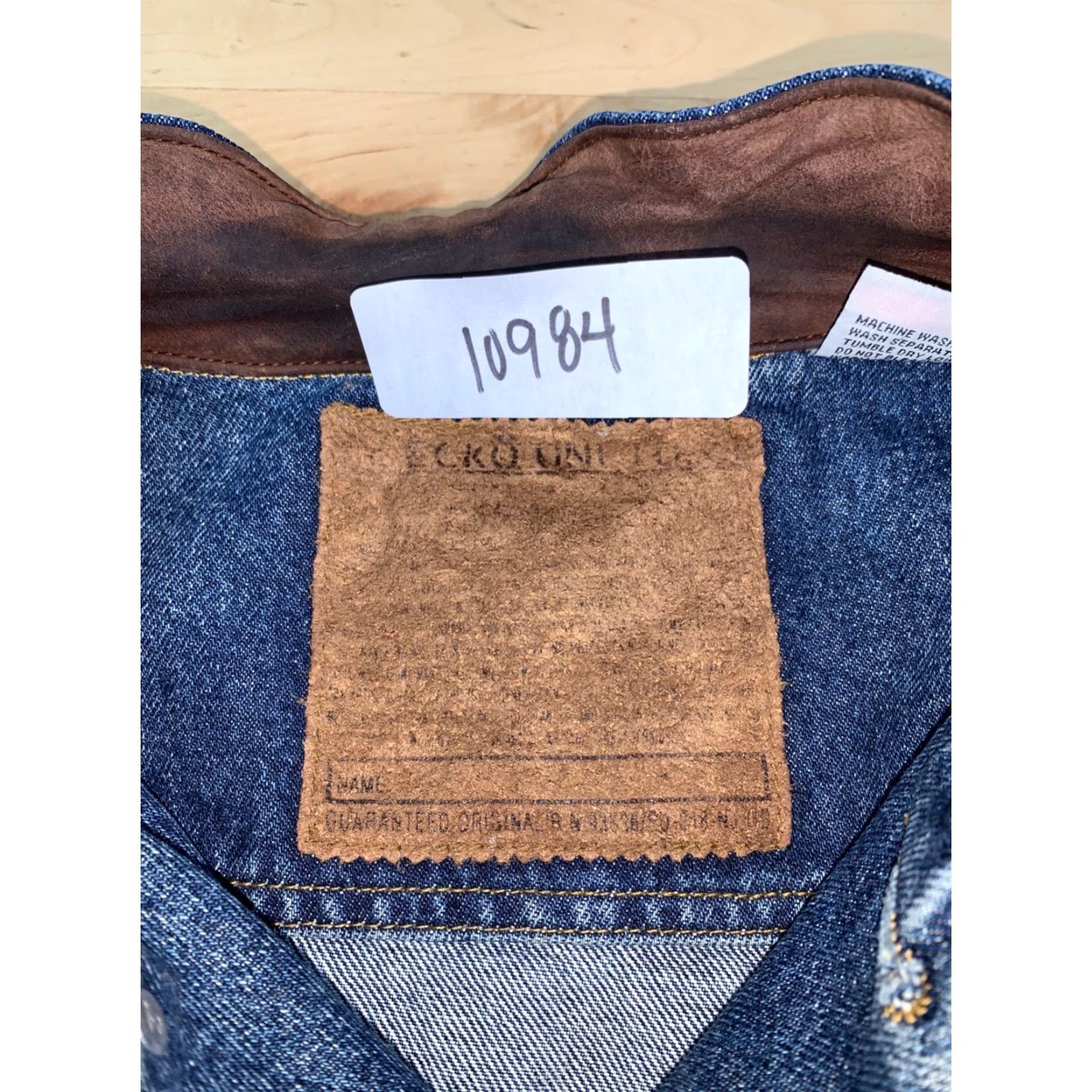 Ecko Unltd. Ecko Unltd. Denim Trucker Jacket Mens XL Blue Button Y2K Streetwear 10984 Size US XL / EU 56 / 4 - 2 Thumbnail