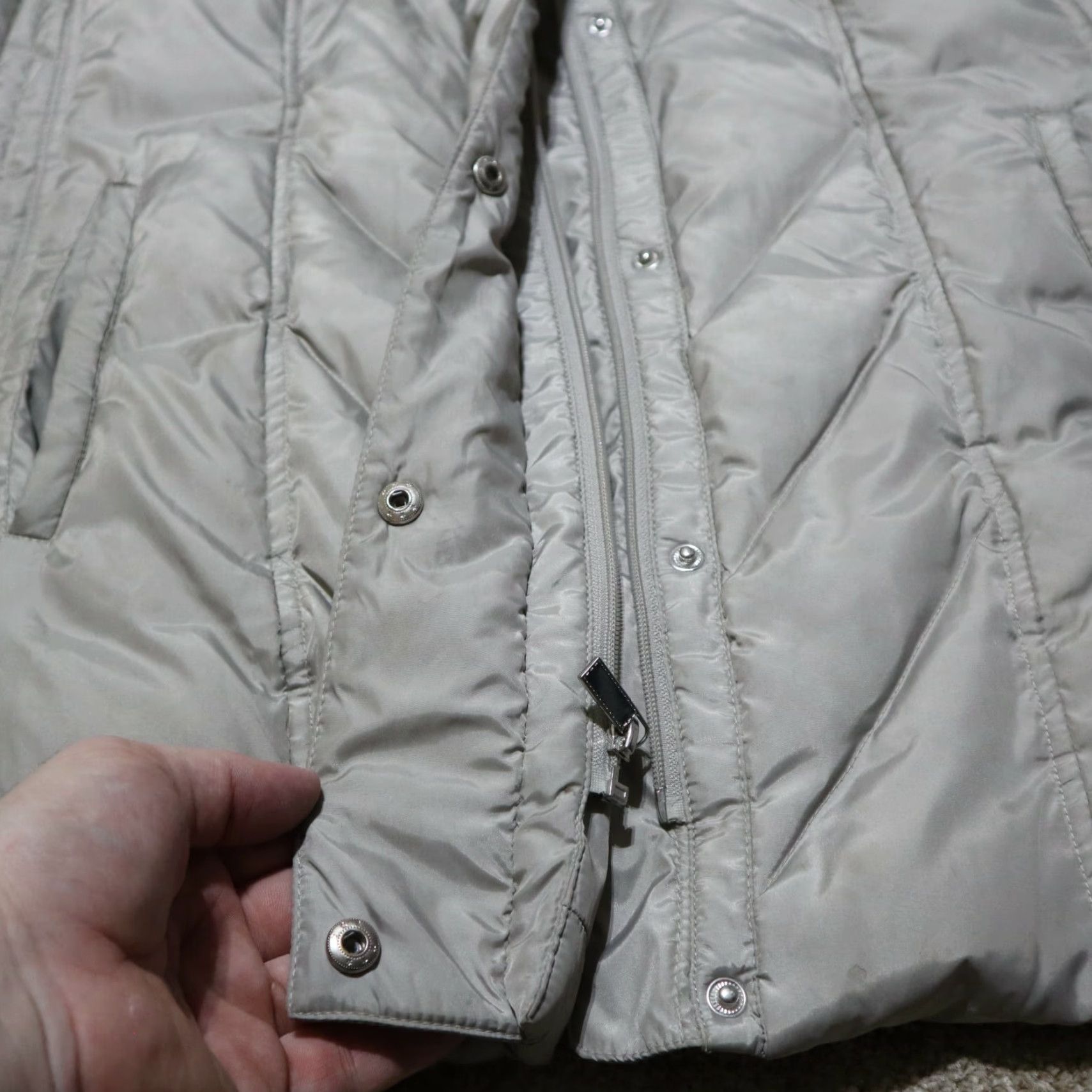 London Fog London Fog Jacket Women 2XL Tan Lightweight Puffer Trench Coat Womens Size XXL / US 16-18 / IT 52-54 - 6 Thumbnail