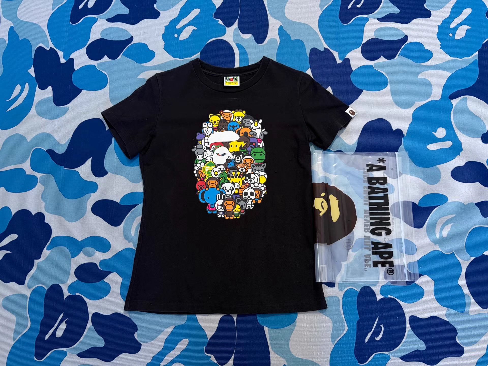 Bape Bape x Sanrio Characters All-Star Print Short Sleeve Tee Size US S / EU 44-46 / 1 - 1 Thumbnail