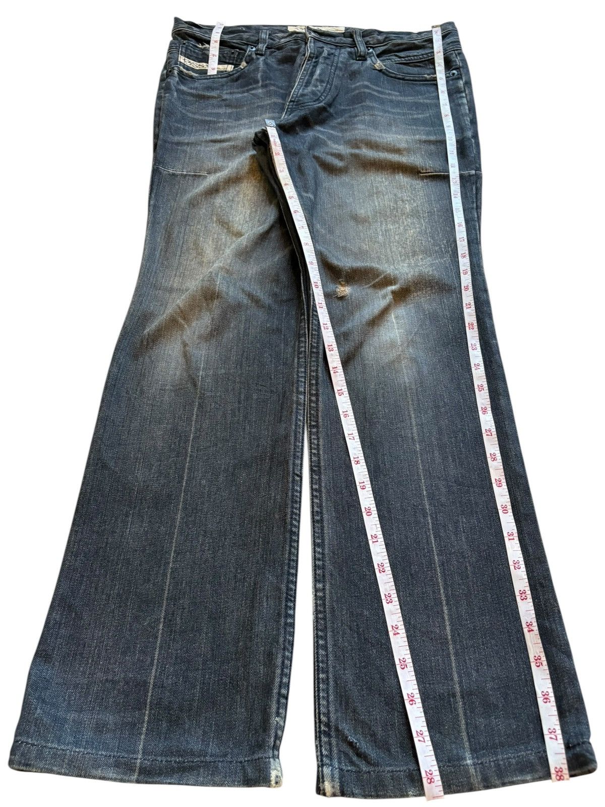 Japanese Brand Vintage Japanese Brand Rusty Wash Distressed Loose Jeans Size US 32 / EU 48 - 12 Thumbnail