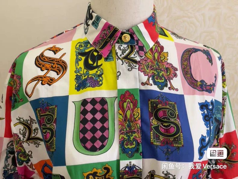 Versace Versace Shirt dress Size L / US 10 / IT 46 - 2 Thumbnail