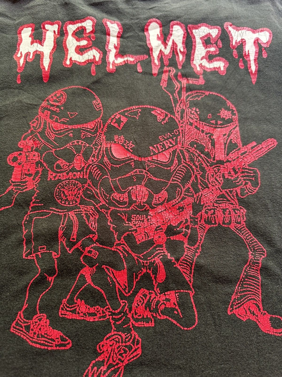 Band Tees Vtg 90’s HELMET Meantime tour Sunfaded Tee M Size US M / EU 48-50 / 2 - 3 Thumbnail
