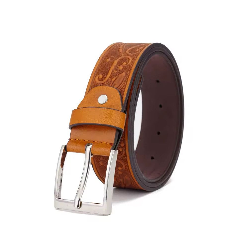 Other Streetwear PU Leather Casual Western Style Belt Size ONE SIZE - 3 Thumbnail