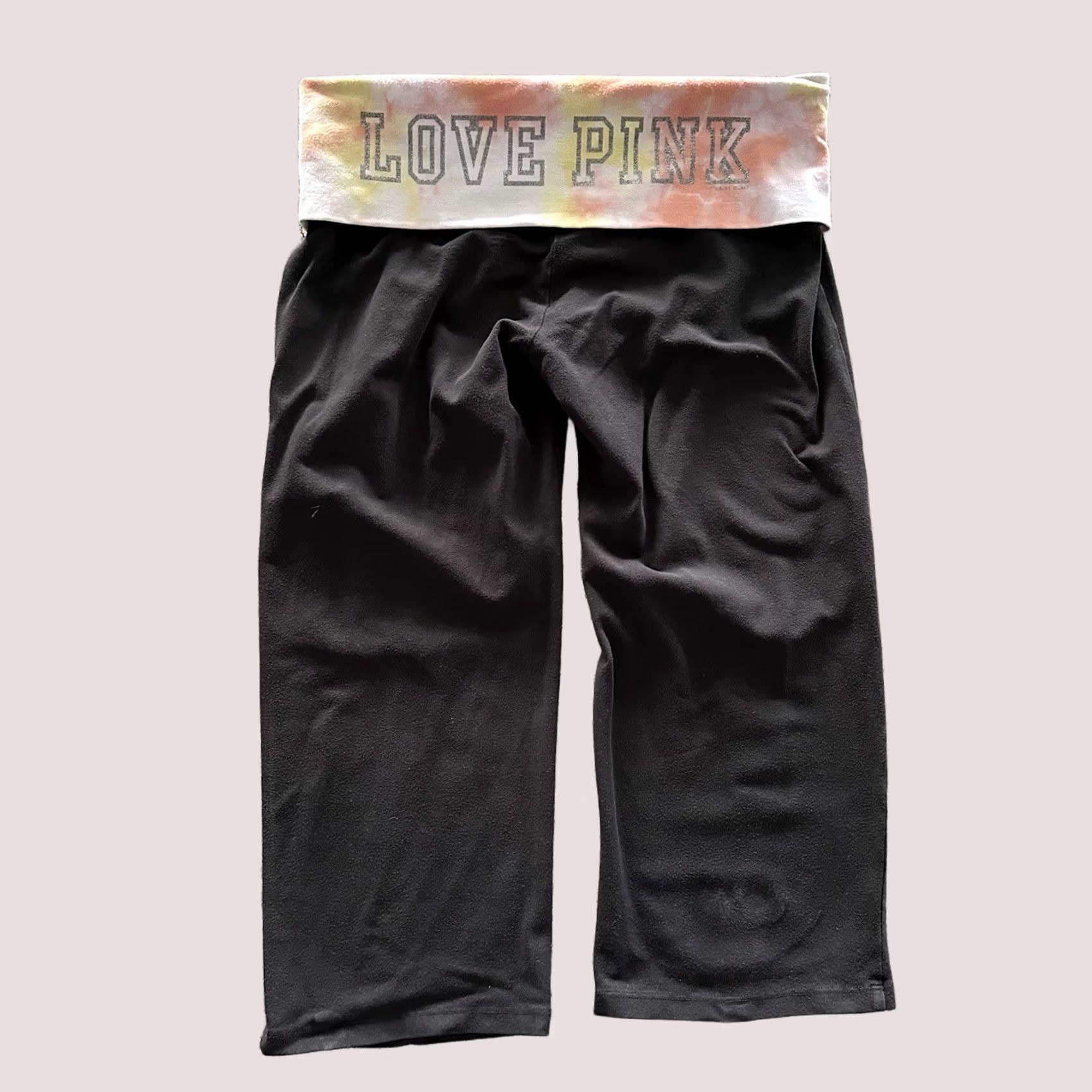 Victoria's Secret Victoria's Secret PINK Capri Pants Women’s L Black Low Rise Yoga Capris Size 36" / US 14 / IT 50 - 1 Thumbnail