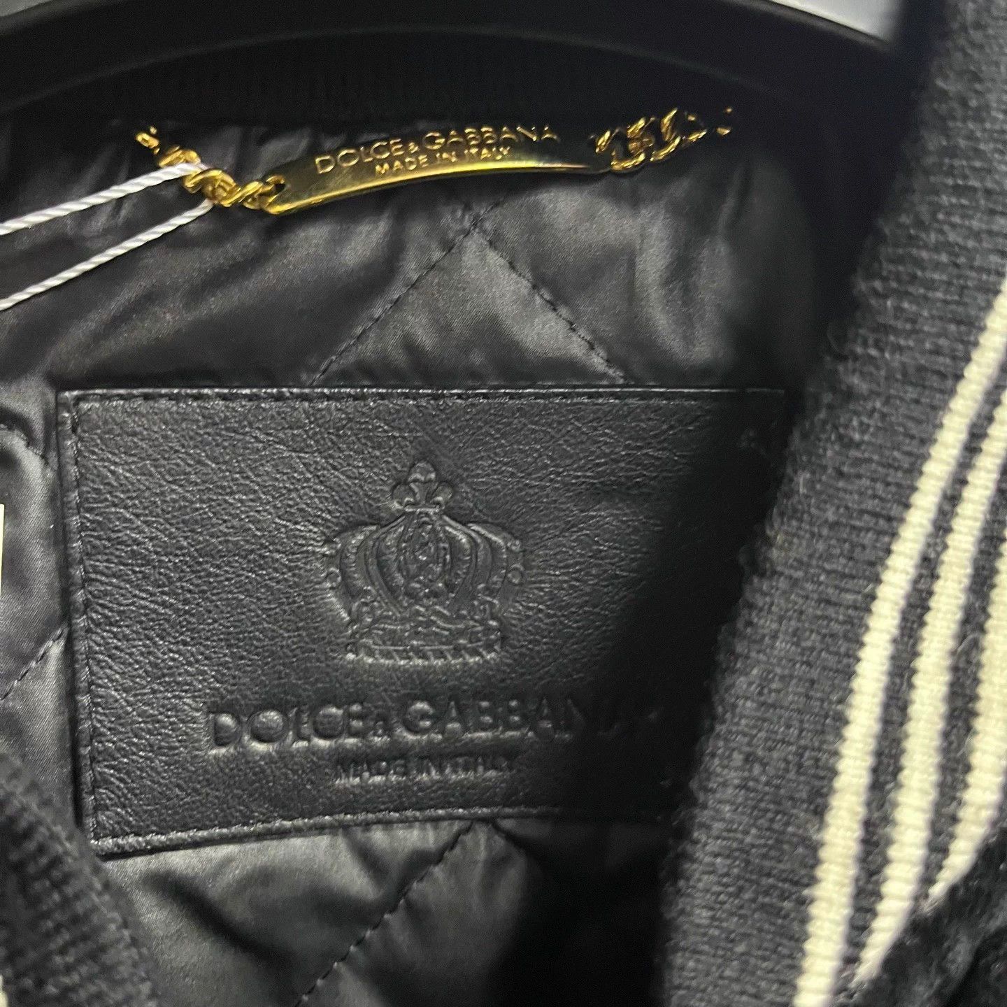 Dolce & Gabbana Dolce & Gabbana black blocked logo print longsleeve jacket Size US L / EU 52-54 / 3 - 3 Thumbnail