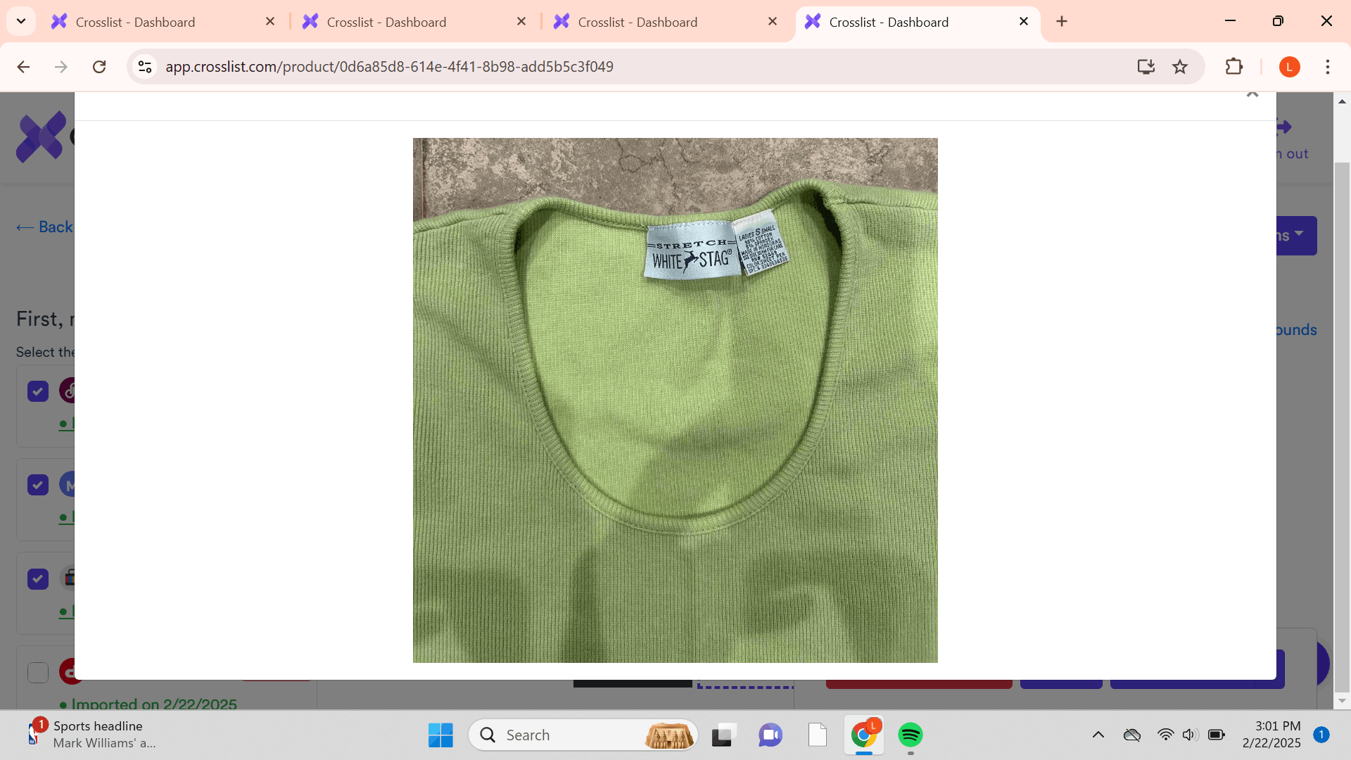 Vintage White Stag Women's Green Tshirt Size S / US 4 / IT 40 - 3 Thumbnail