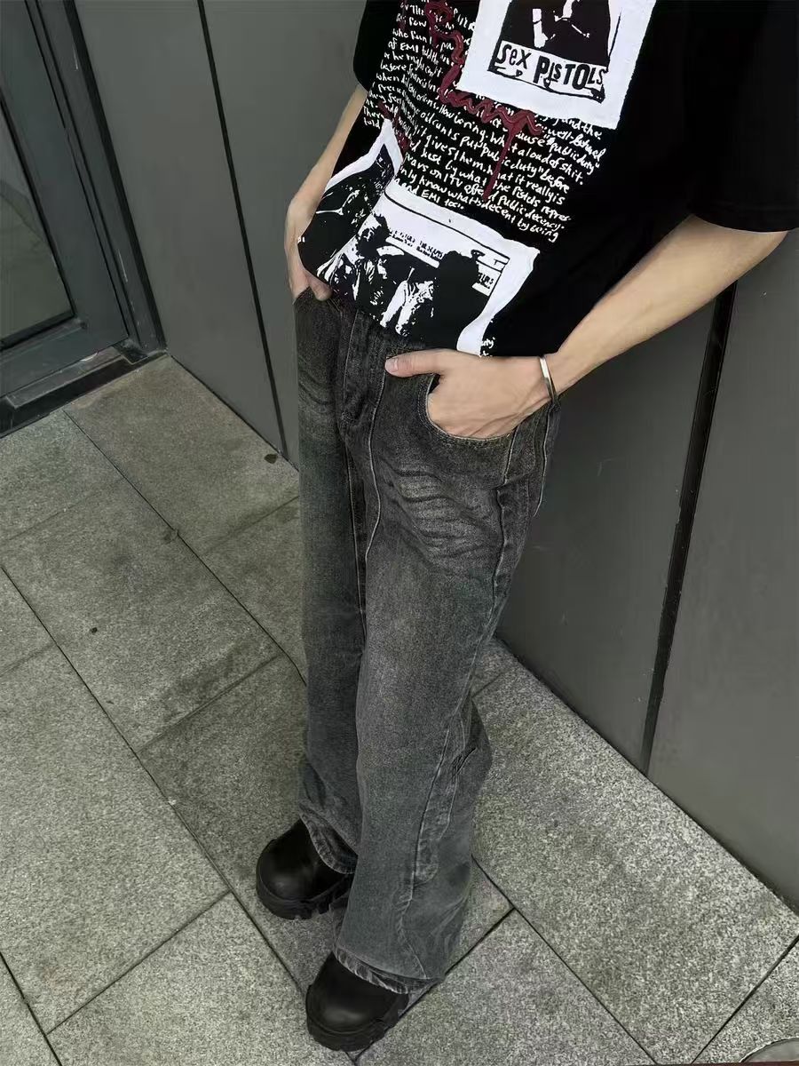 Japanese Brand × Jean Heavyweight vintage washed micro flare jeans Size US 30 / EU 46 - 2 Thumbnail