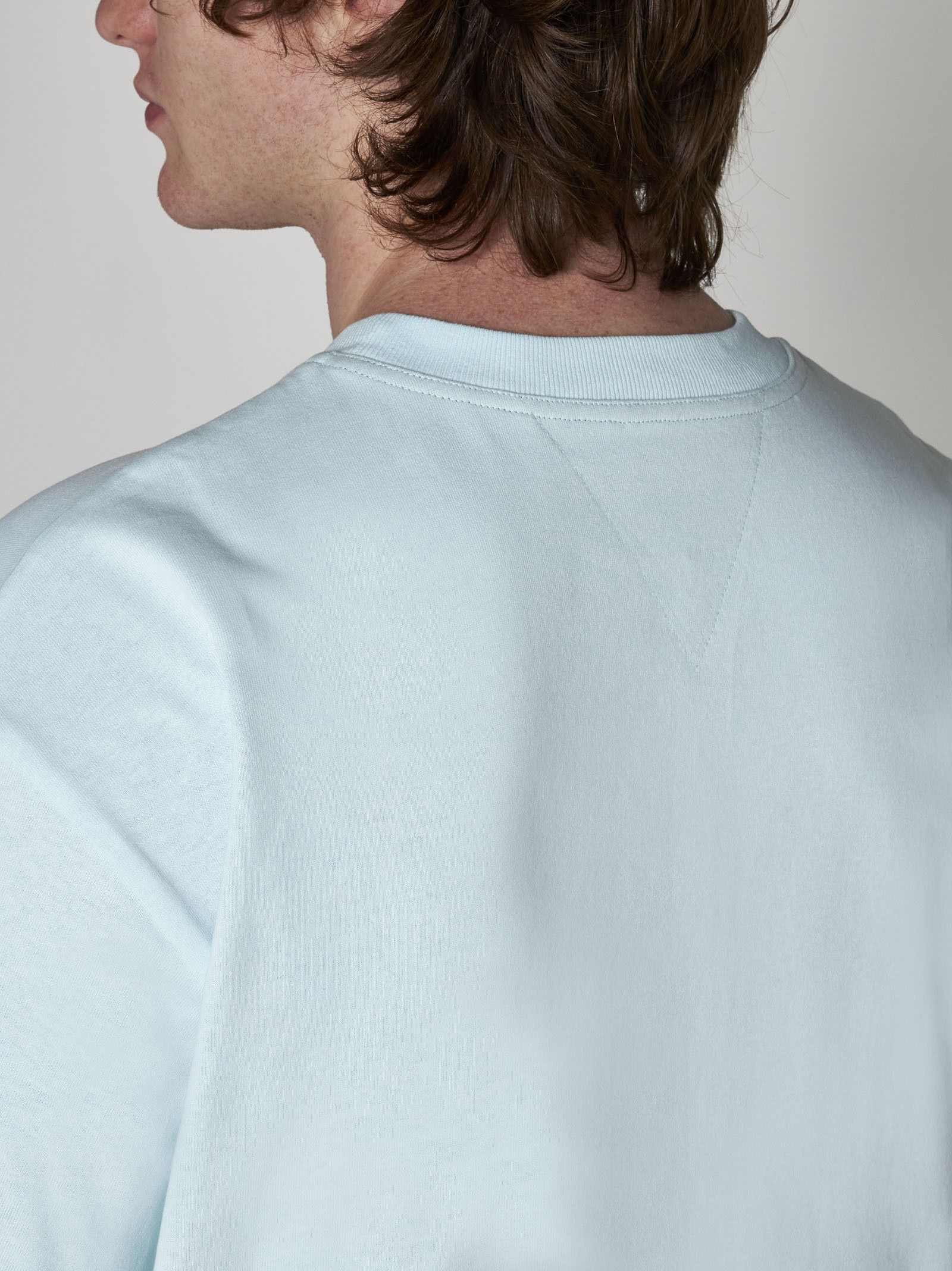Bottega Veneta o1s1rm0725 Double Layer Sunrise T-Shirt in Pale Blue Size US M / EU 48-50 / 2 - 5 Thumbnail