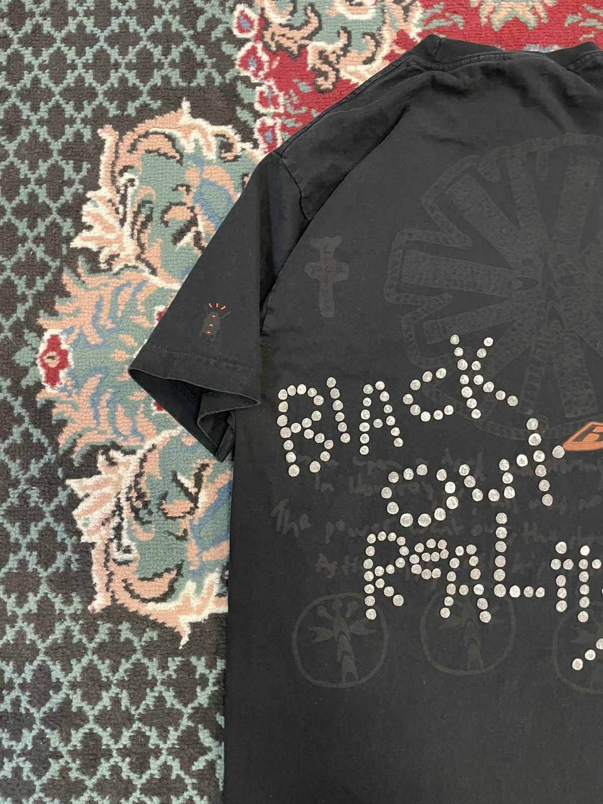 Travis Scott Travis Scott Cactus Jack Blackout Reality Tee Size US M / EU 48-50 / 2 - 6 Thumbnail