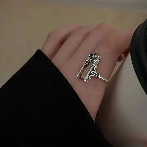 Other 925 Sterling Silver Castle Gothic Engagement Rings Size ONE SIZE - 3 Thumbnail