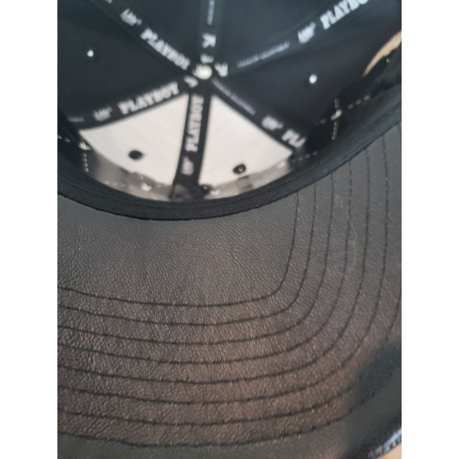 Lids Playboy Hat Premium Bunny Strapback Strap Black Gold Lids Size ONE SIZE - 8 Thumbnail