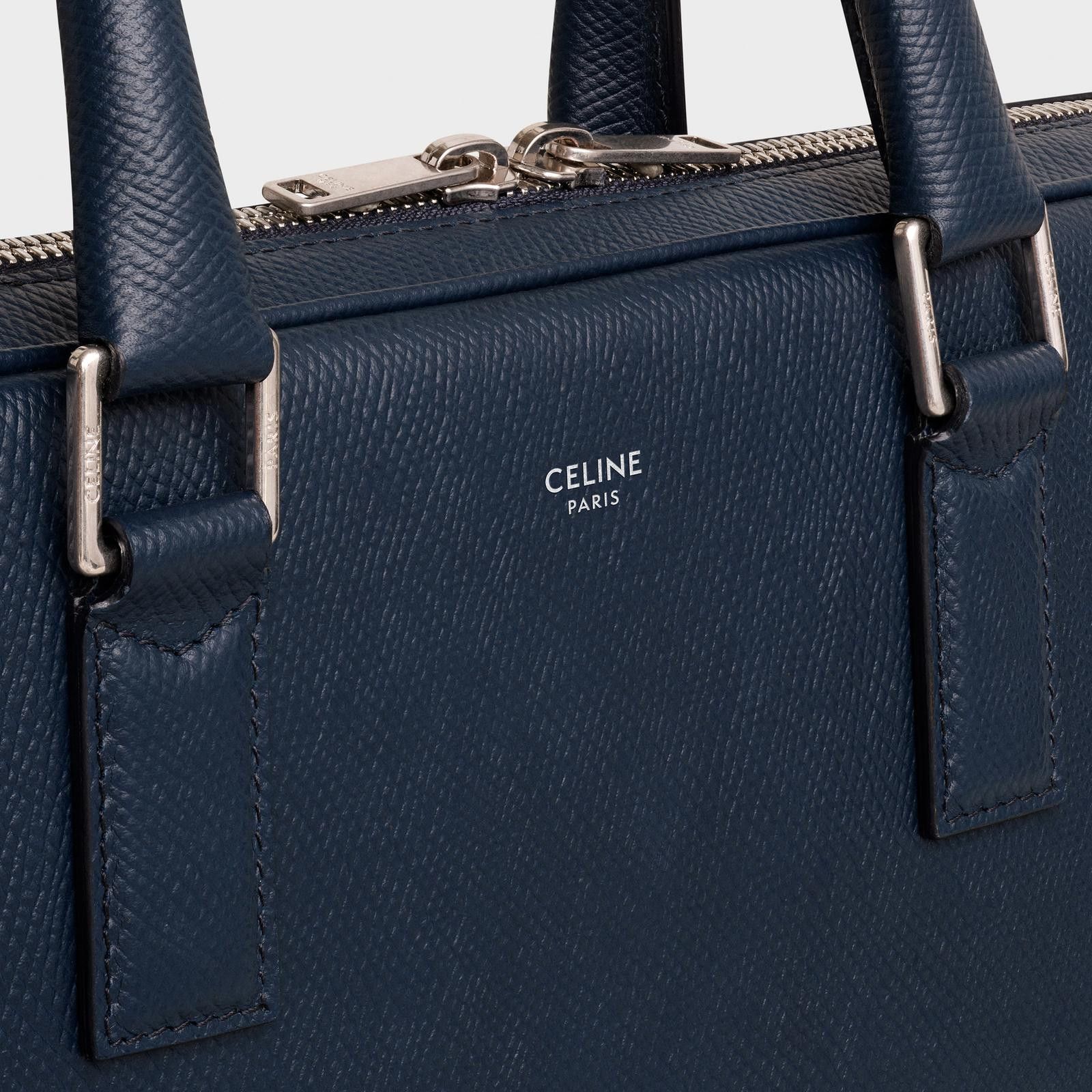 Celine o1bcso1str1124 Size: OS / Medium Briefcase in Navy Blue Size ONE SIZE - 4 Thumbnail
