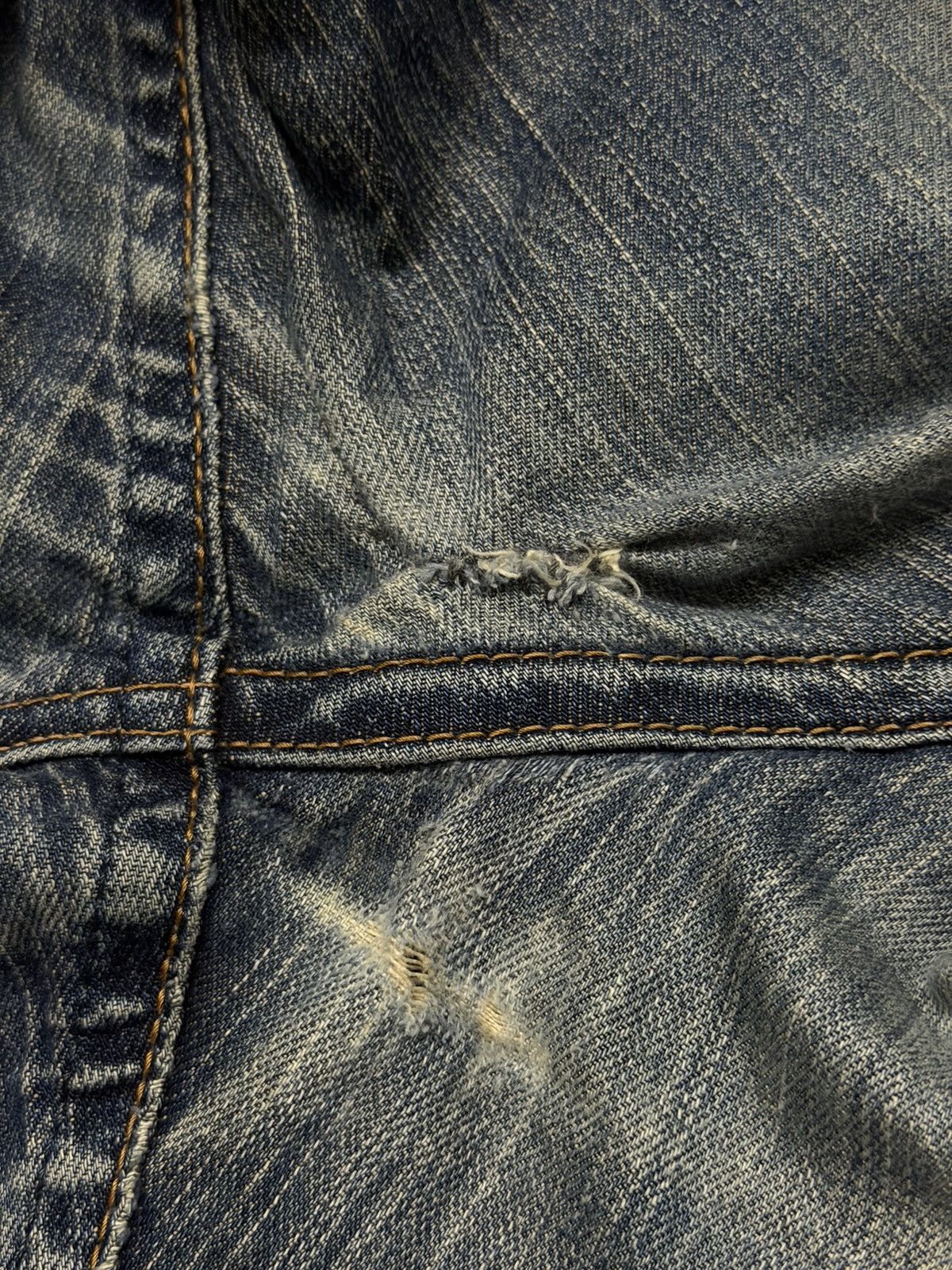 Edwin Vintage Edwin Blue Trip Japan Denim Jeans | Vintage Fade W35 Size US 35 - 14 Thumbnail
