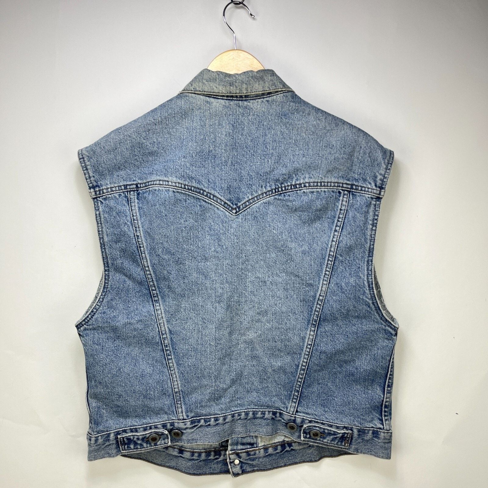 Levi's × Vintage Vintage 90s Levis Silver Tab Denim Vest Jacket Medium Size US M / EU 48-50 / 2 - 10 Thumbnail
