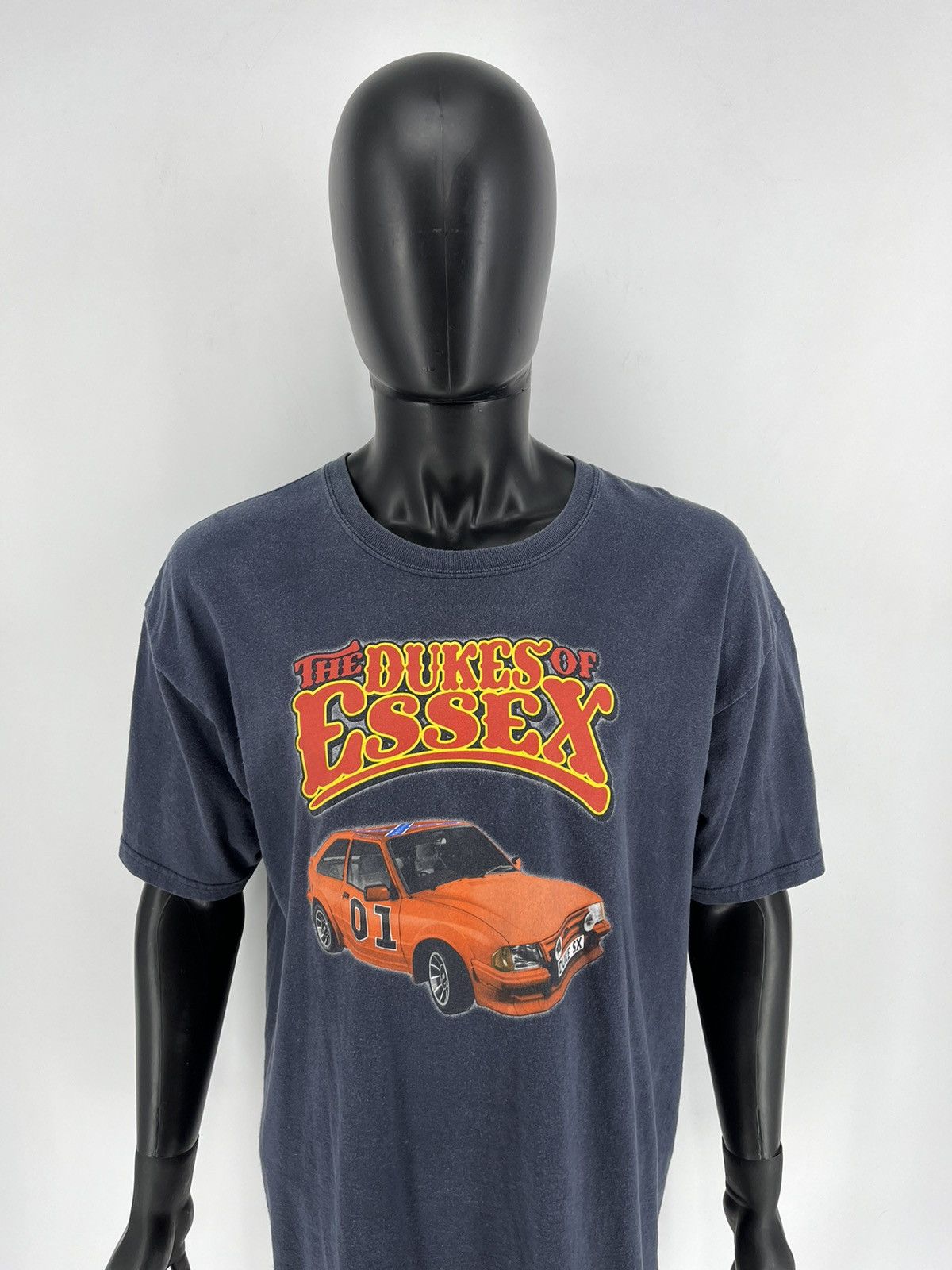 Vintage Vintage 90s The Dukes Of Essex T Shirt Faded Black Size XL Size US XL / EU 56 / 4 - 5 Thumbnail